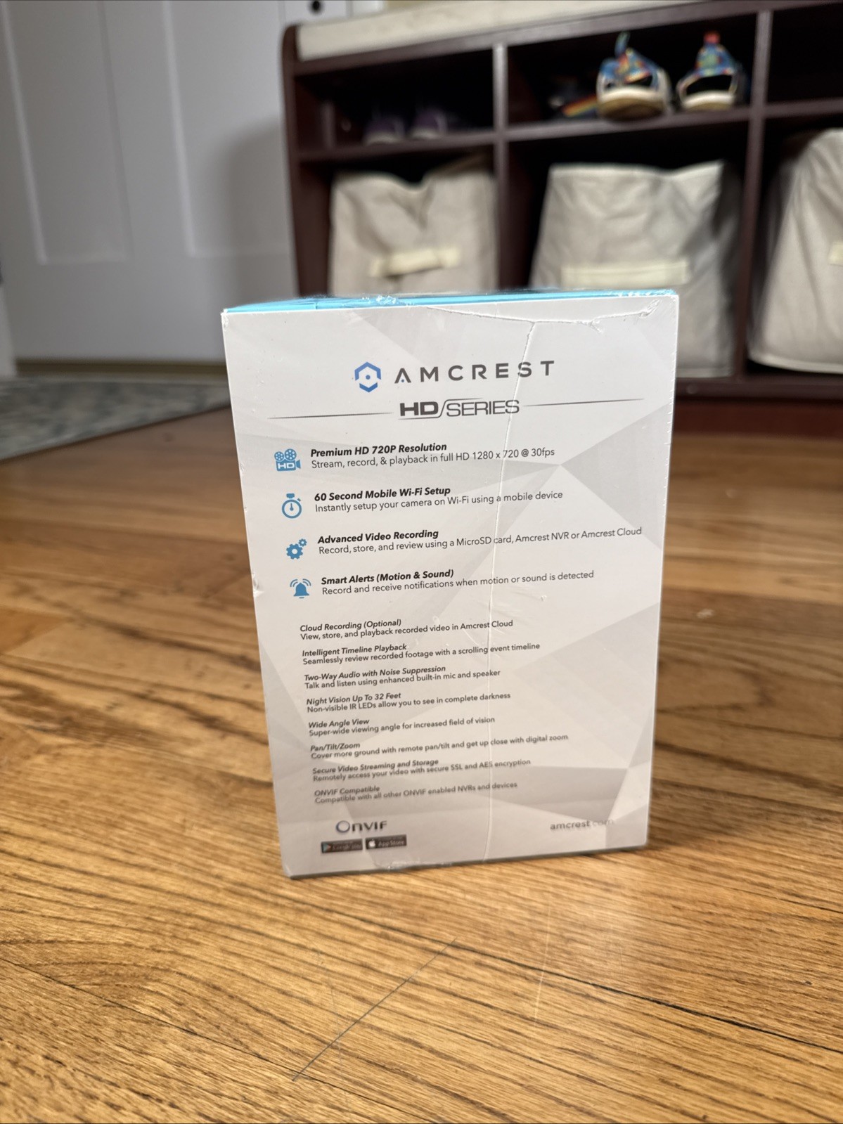 NEW Amcrest Indoor Wireless HD 720p IP Camera IPM-721S Silver Tilt Pan SEALED