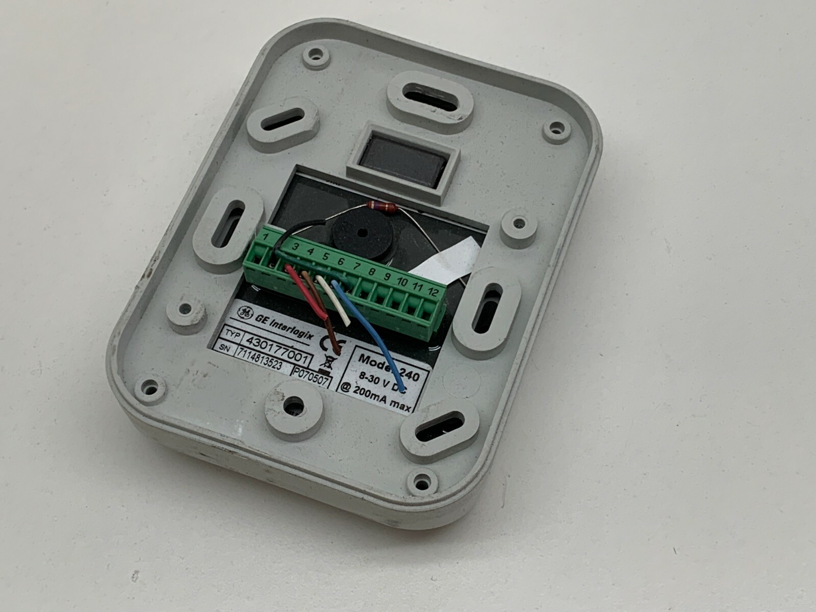 GE Interlogix 430177001 Model 240 Standard Contactless Smart Card Reader 8-30VDC