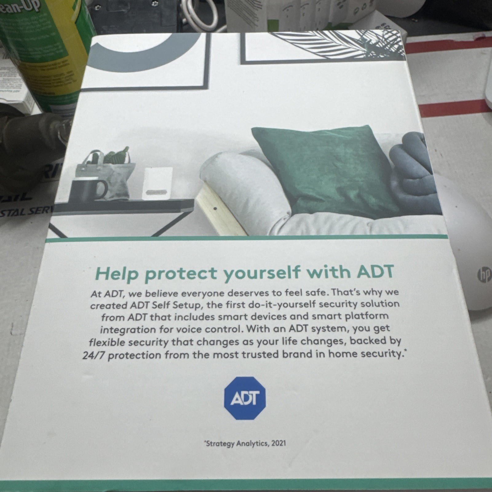 New & Sealed ADT Self Setup Smart Home Hub White (S40LR1-01) W/ Activation Code