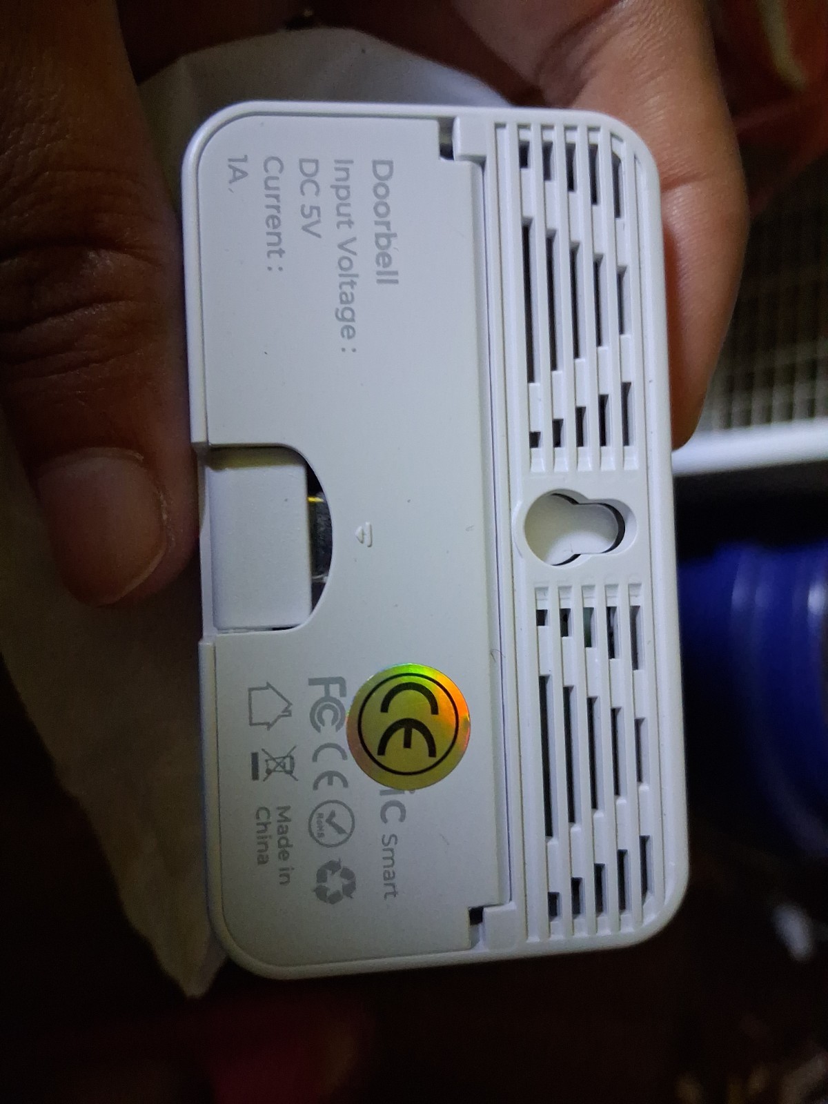 SMATRUL DC5V1A no Battery With Sometimes 4 Level Volume (White) Doorbell