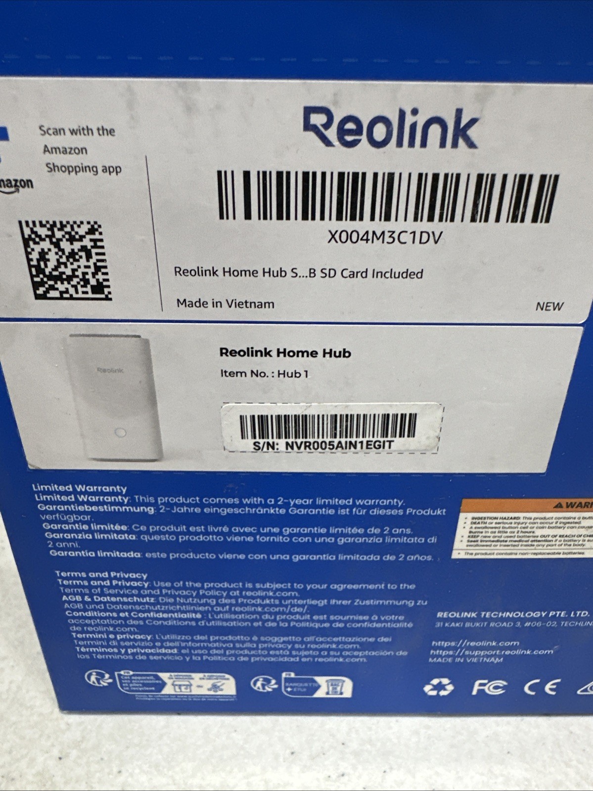 Reolink WiFi Security Center Local Storage DIY Home Hub Security Camera System