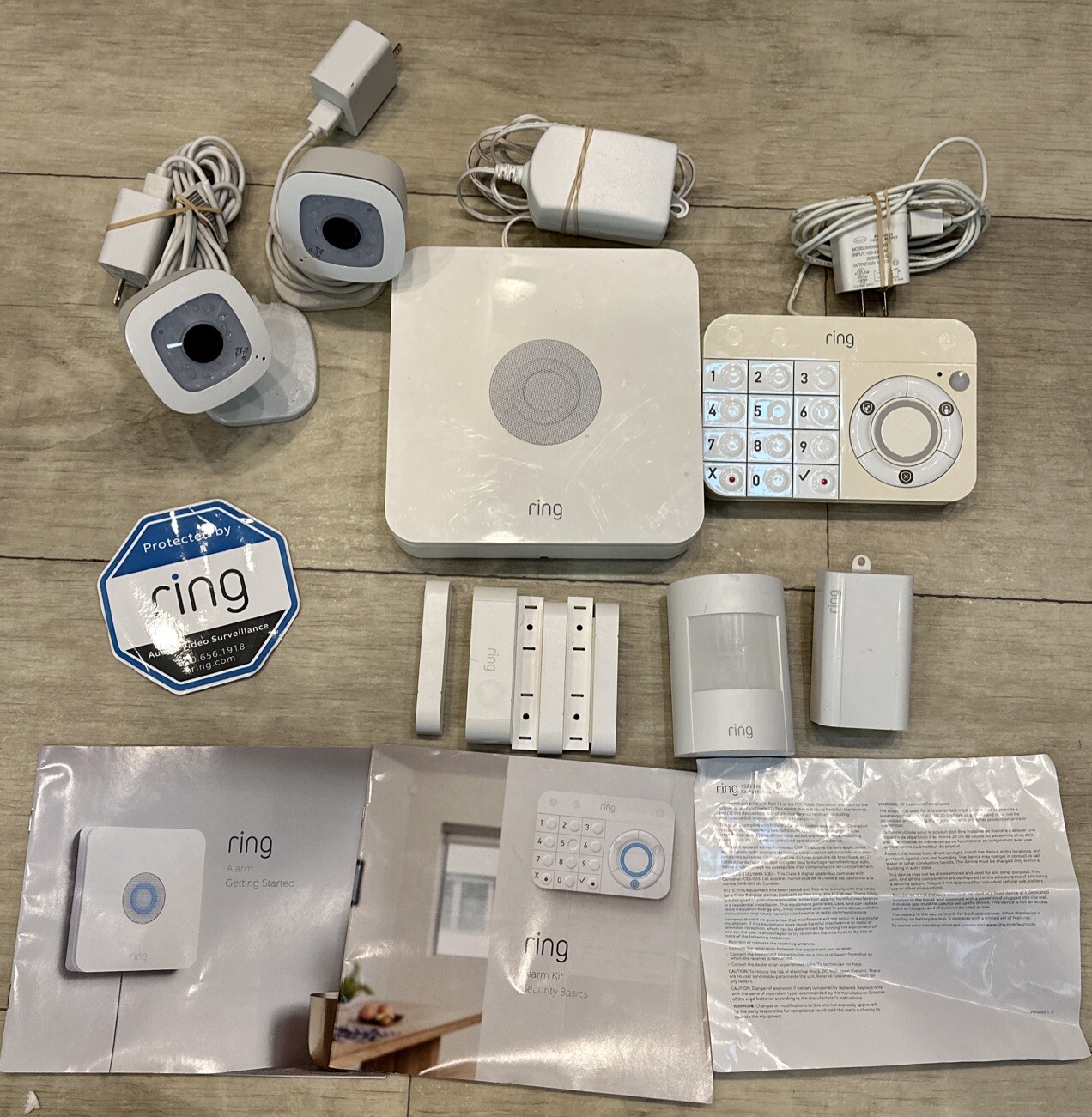 Ring Alarm Home Security Kit 8 Piece Kit Plus 2 Cameras