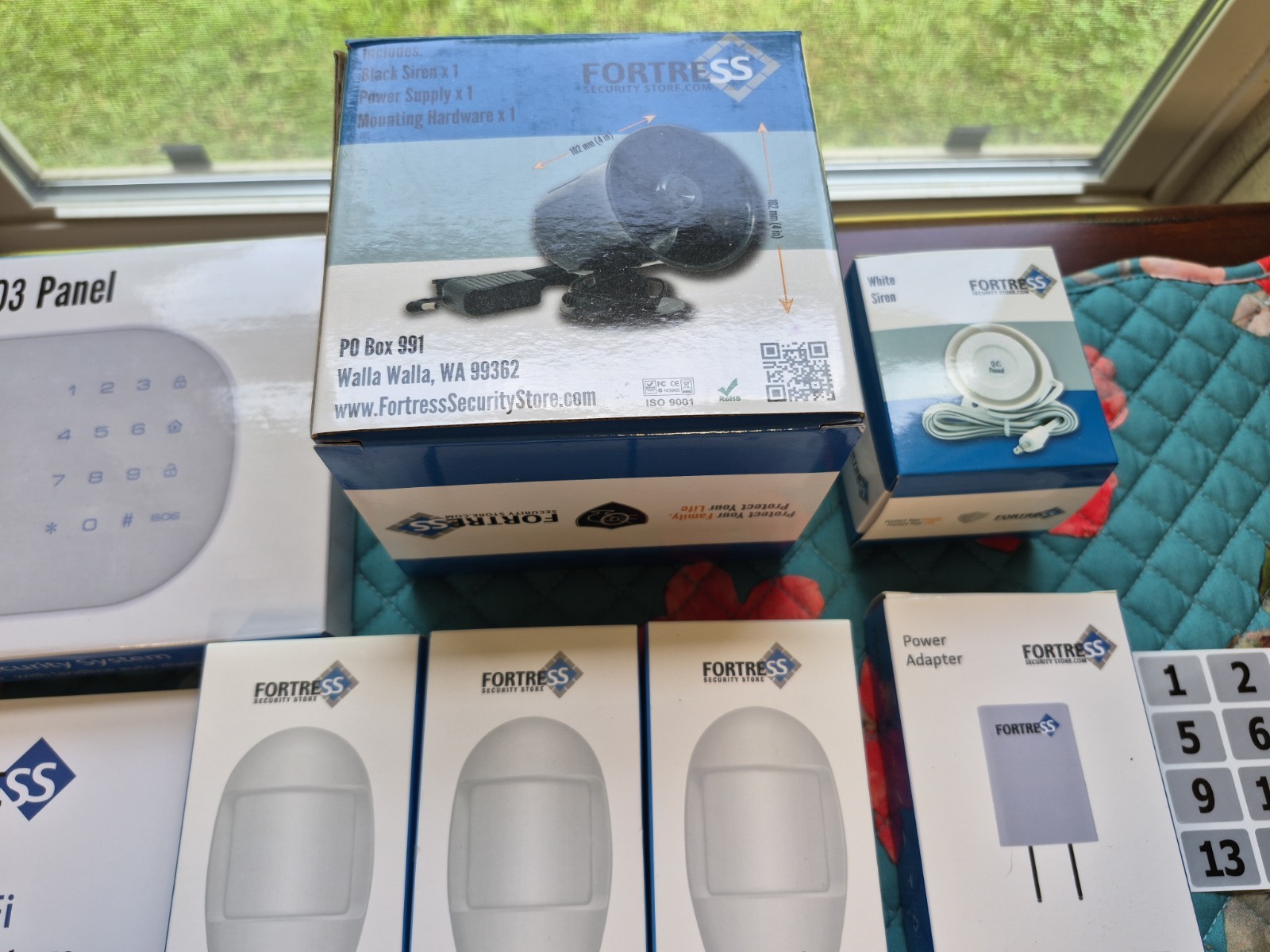 Fortress S03 Home Security Alarm System w/ Siren 8 Door/window 4 Keyfob 3 Remote