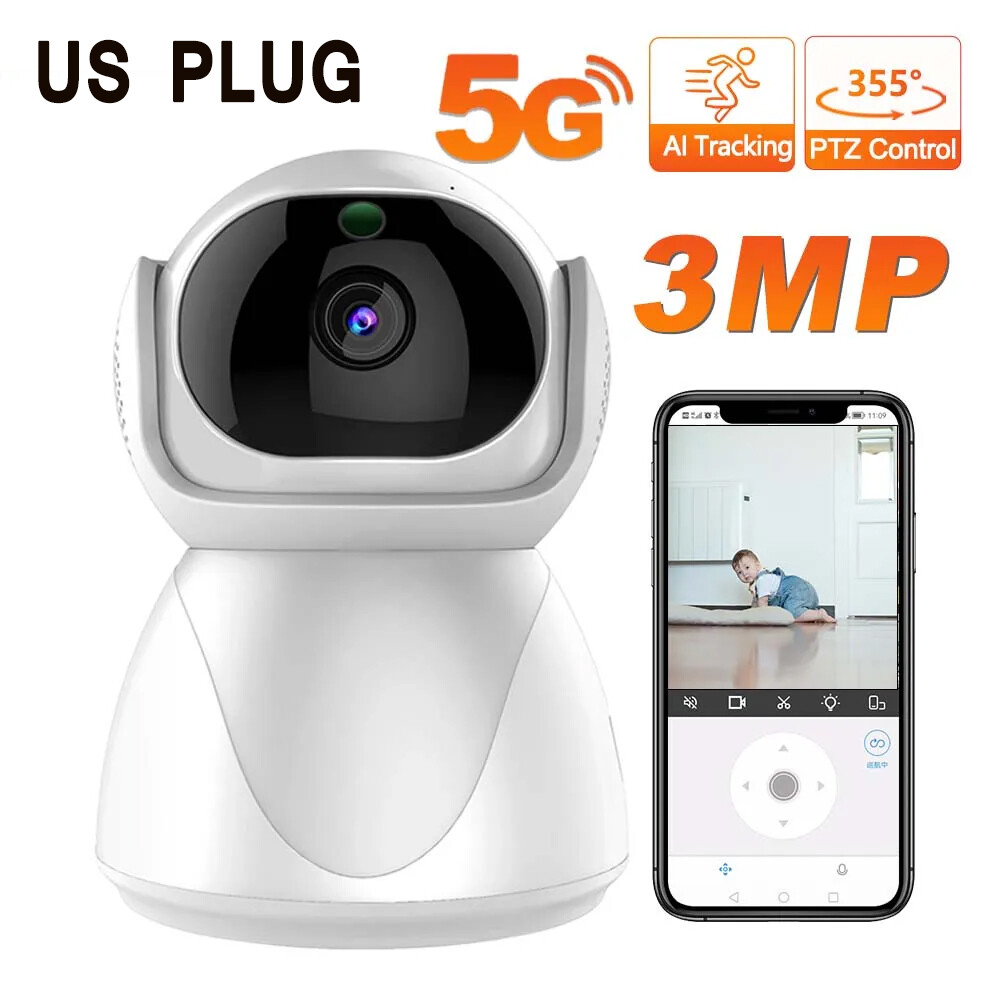 Camara De Seguridad Wifi Inalambrica HD Para Casa Interior Con Audio y Microfono