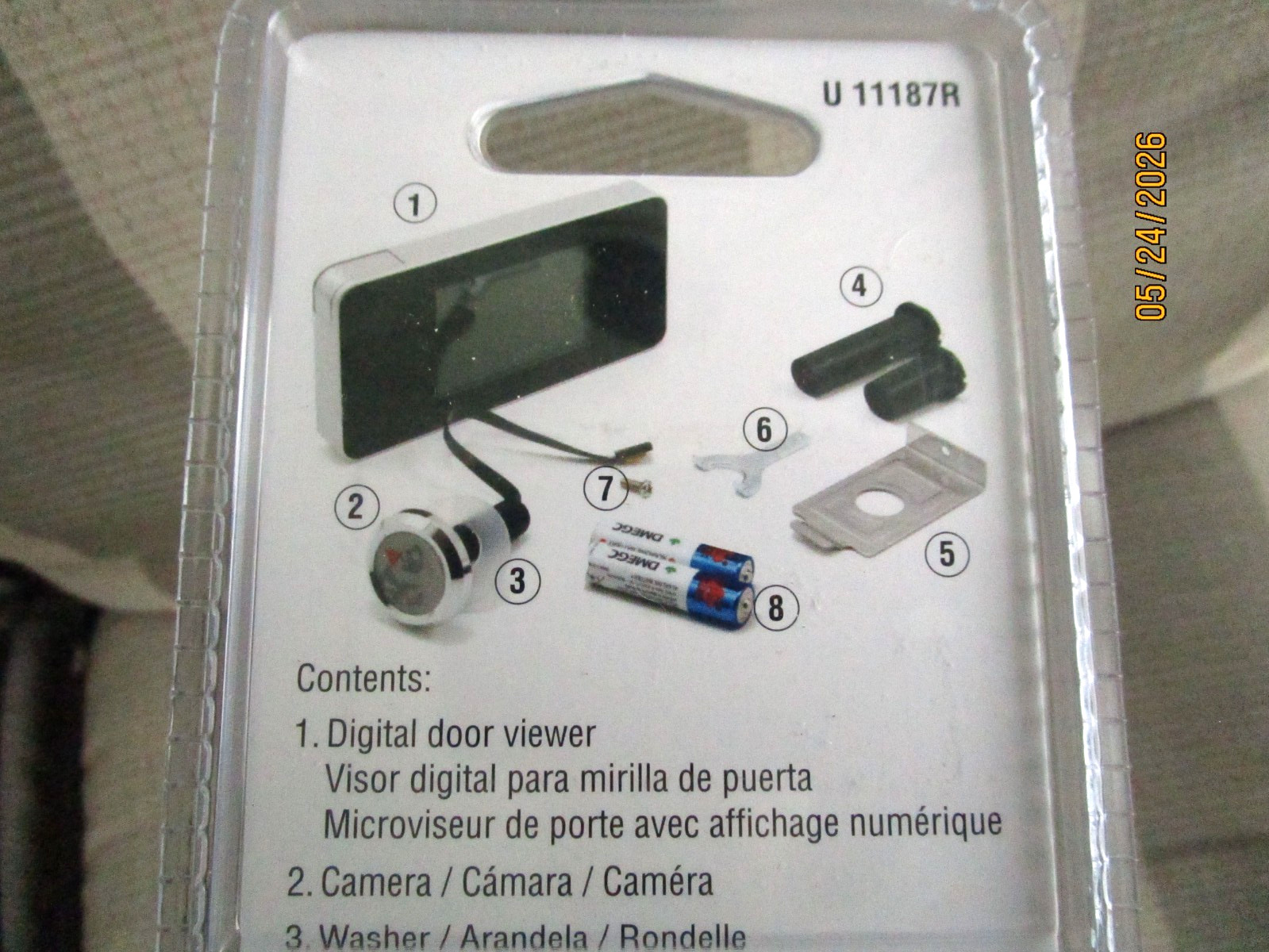 Defender Security Digital Door Viewer with LCD Color Display and Peephole Camera