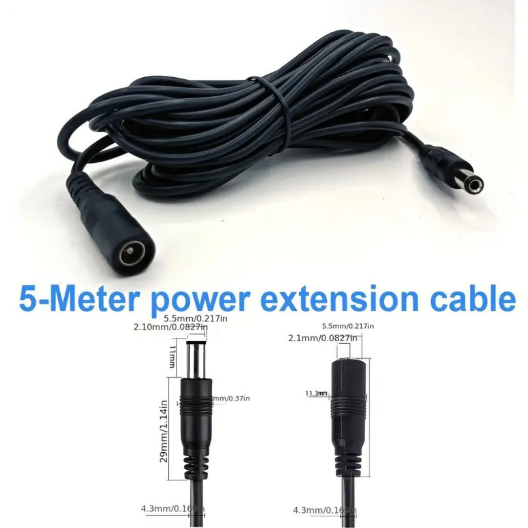 DC 12V Male to Female Extension Cord CCTV Camera & LED strips Power Cable
