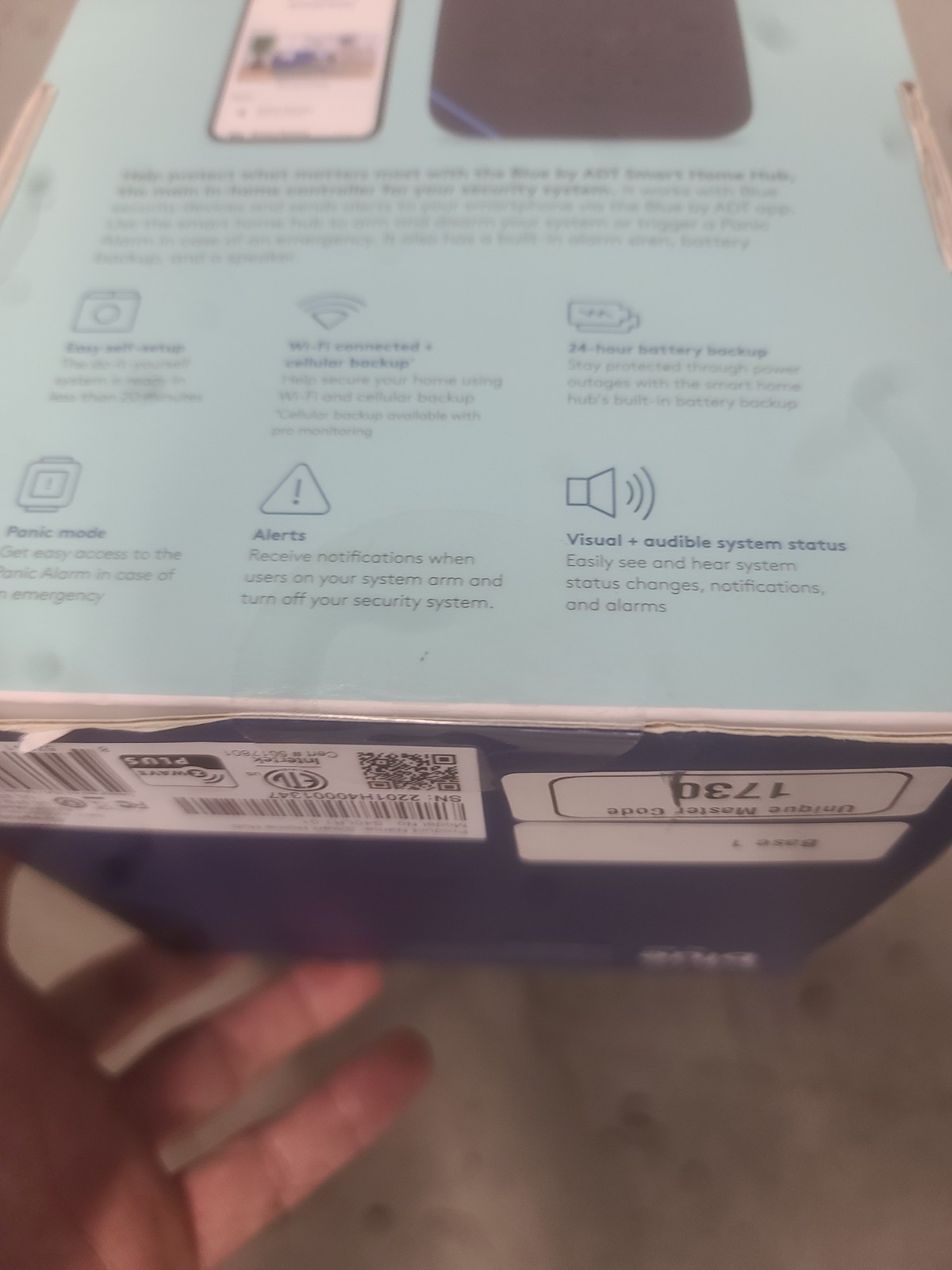 Blue by ADT Smart Home Hub Model S40LR1-01 – Graphite SEALED