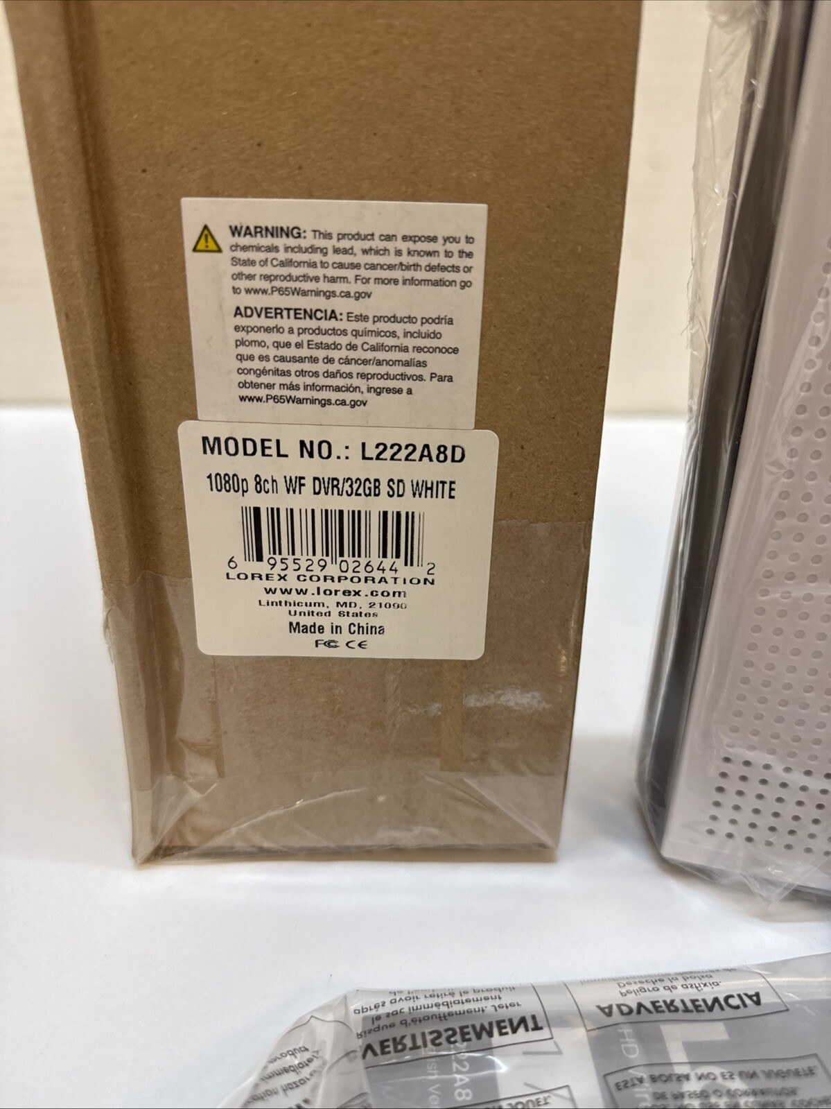 NEW IN BOX! LOREX L222A8D 8CH WF DVR 32GB SD WHITE DIGITAL VIDEO RECORDER