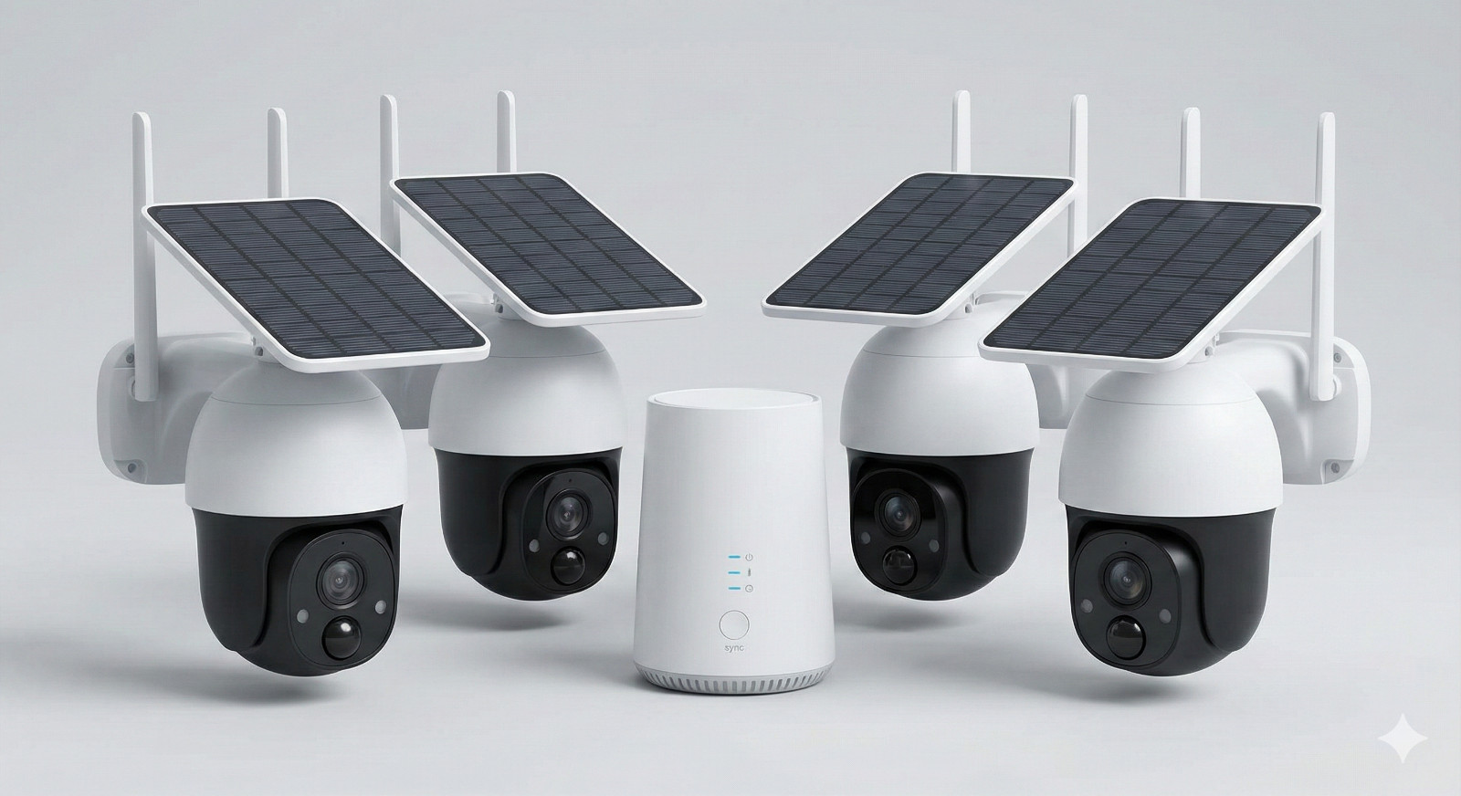 ARCCTV Battery Solar Security Camera 4MP WiFi Outdoor Wireless Kit Humanoid A…