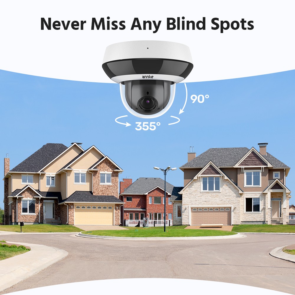 ANNKE CZ504P 3K 4X Optical Zoom PoE PTZ Security IP Camera Outdoor Color Night