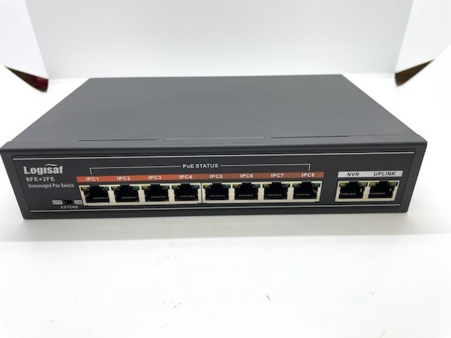 Logisaf 10 Port PoE Switch Unmanaged Fast Ethernet Switch FREE SHIP c