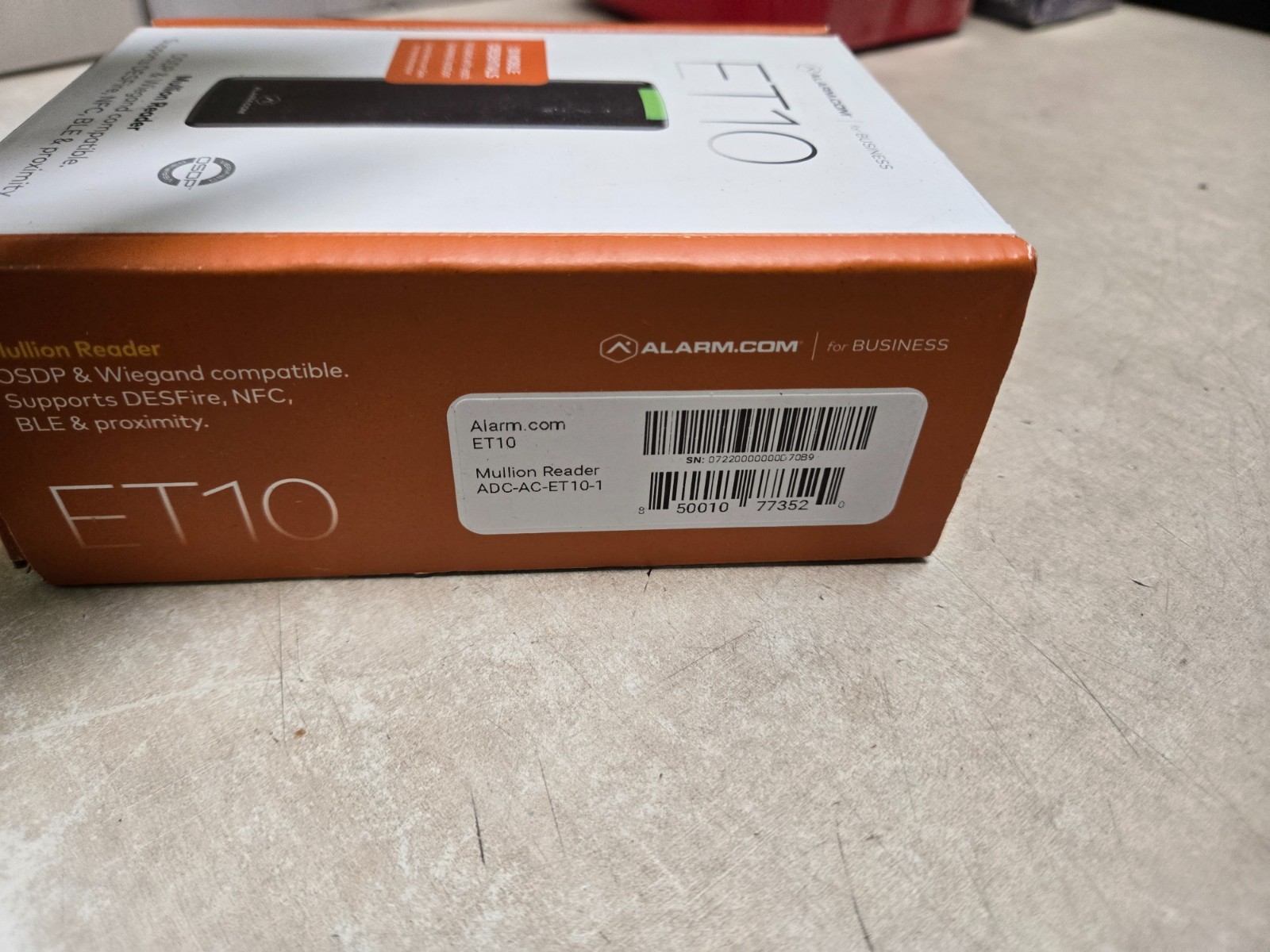 Alarm.com ADC-AC-ET10 Mullion Reader New Open Box