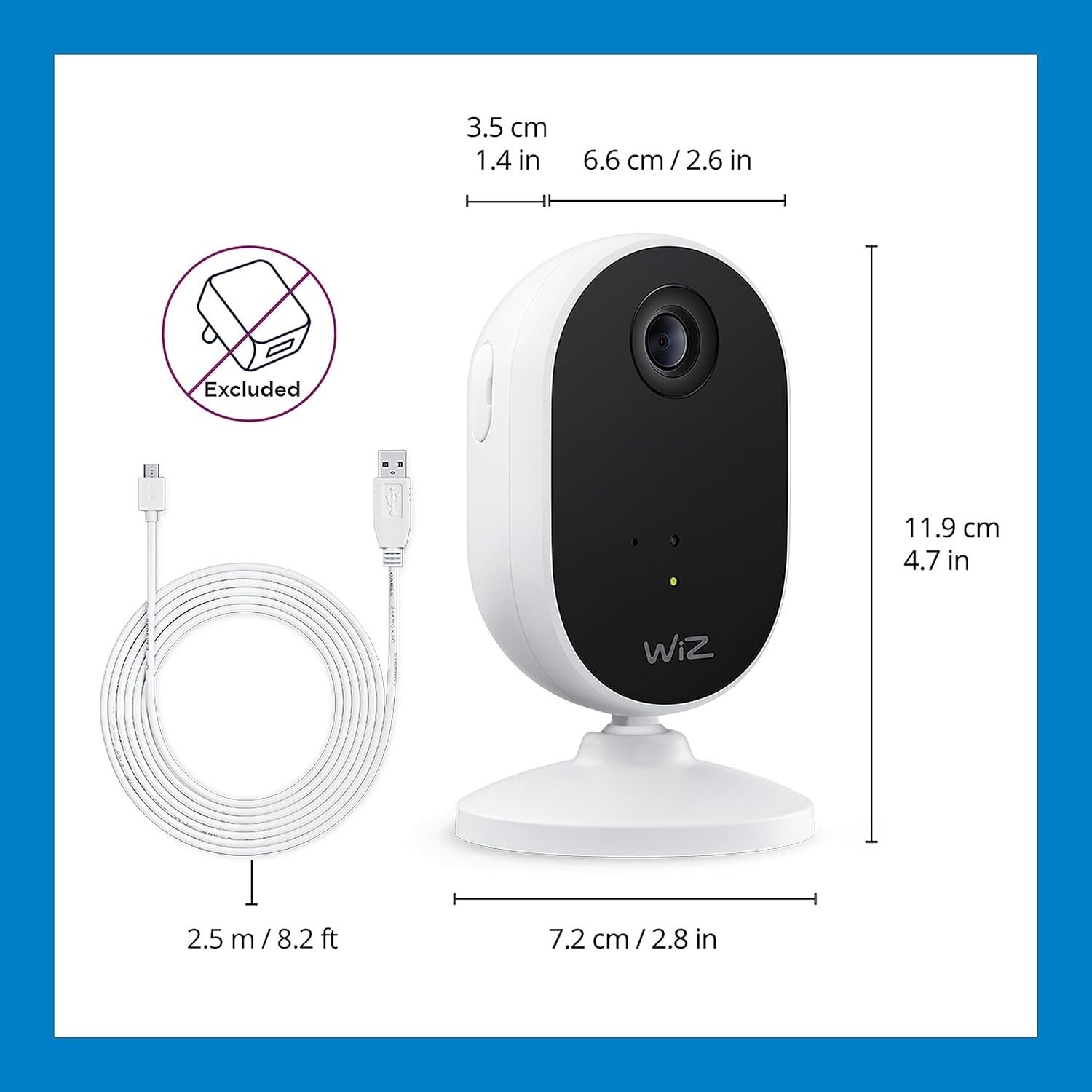 WiZ Indoor Security System: 1080p Camera & 3 Color LED Smart Bulbs for Safety