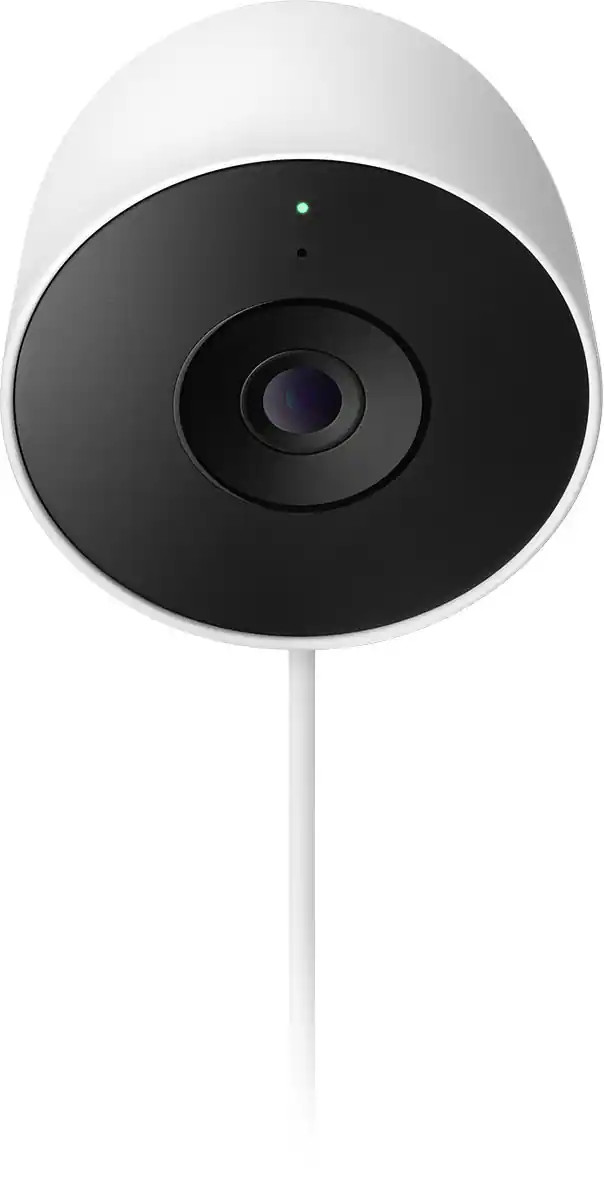 2-Pack Google Nest Cam Outdoor 2K Wired 2nd Gen Security Camera Snow GA09965-US
