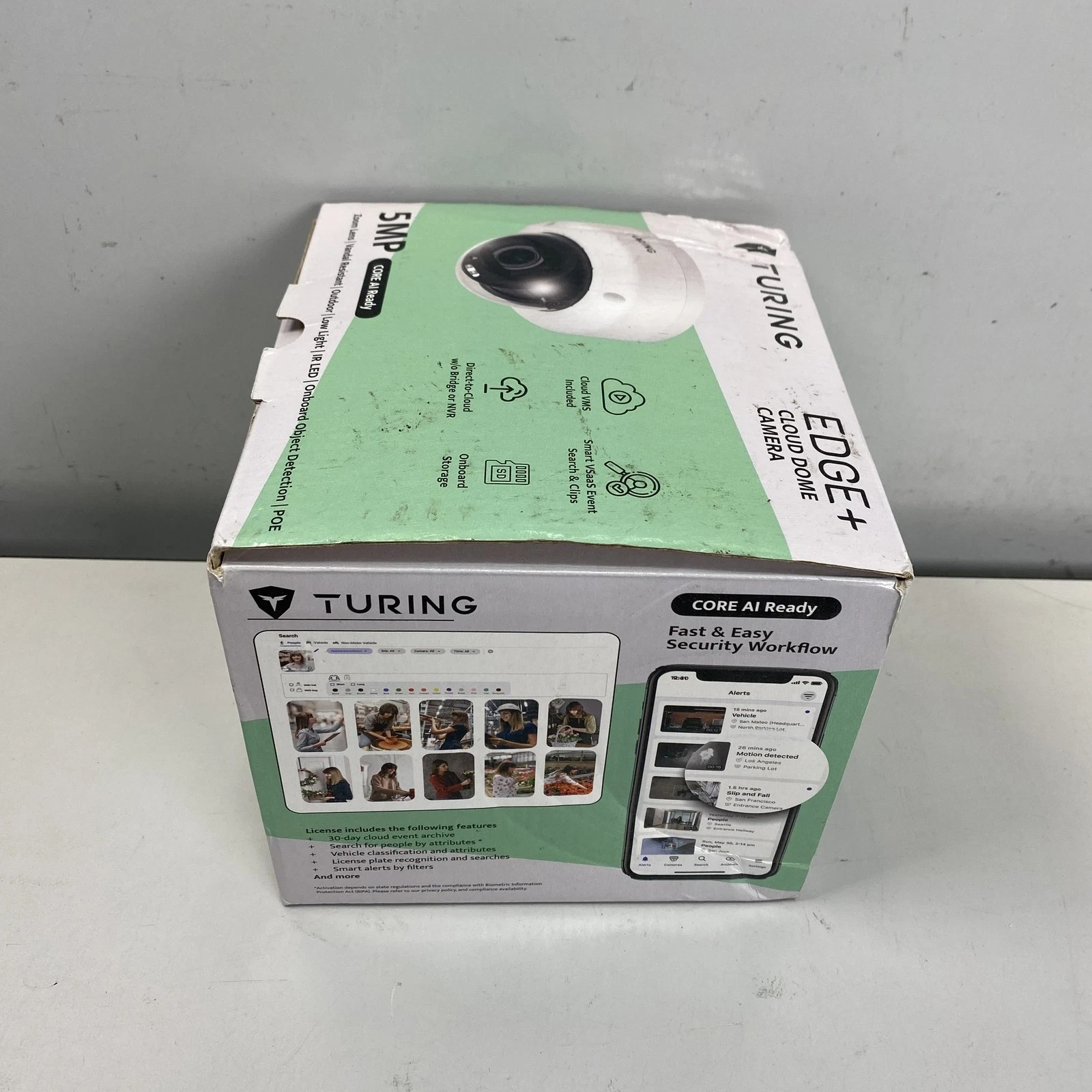 Turing – EVC5ZD256-1Y 5MP Edge+ 256GB Onboard Storage Cloud Security Camera