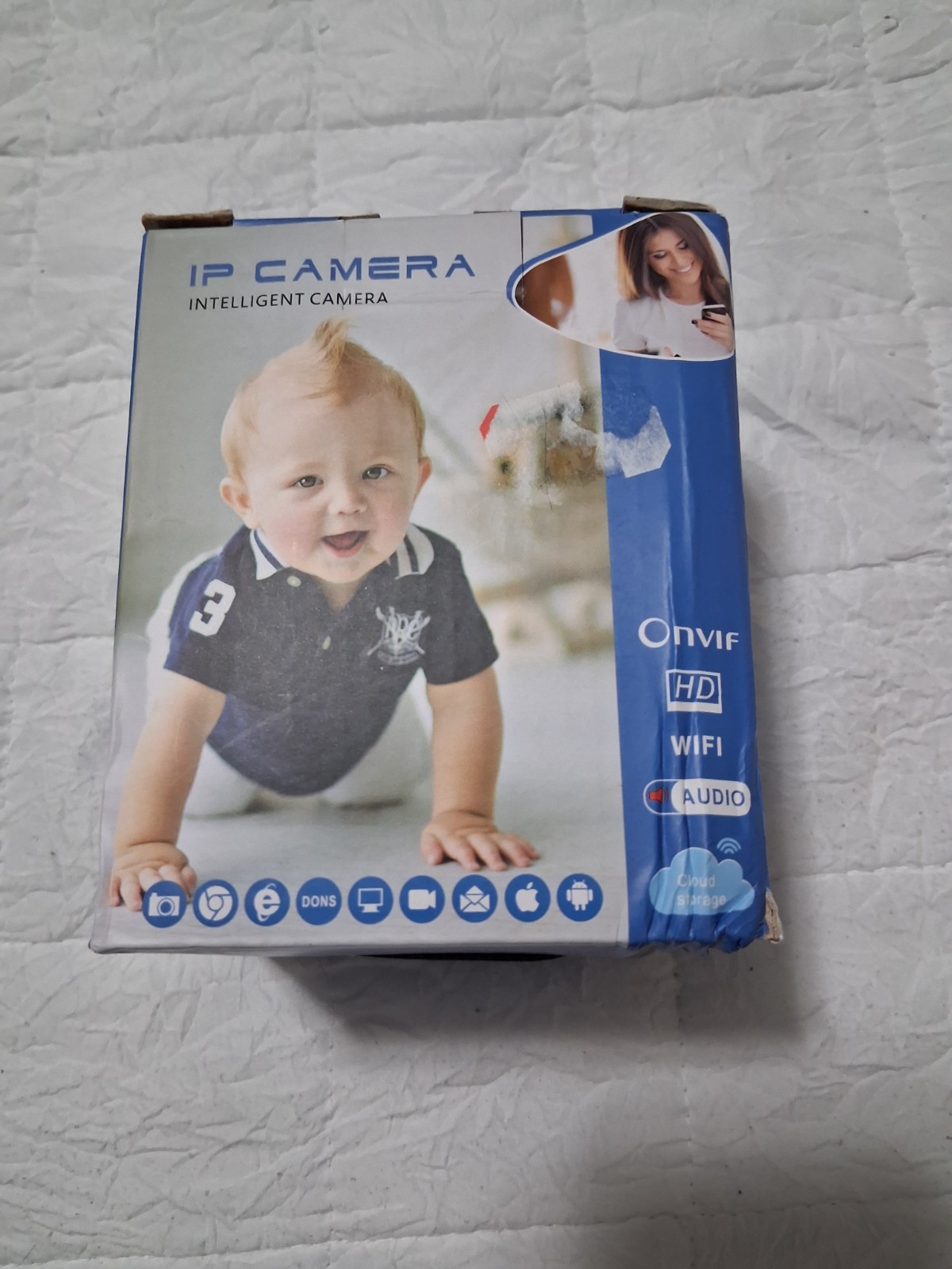 NIB Baby monitor HD IP Wi-Fi Surveillance Camera 1080P Audio Cloud Storage