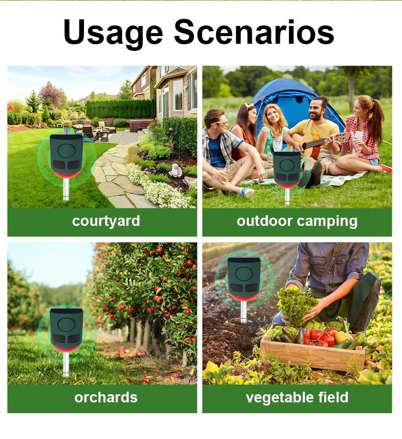 Solar Motion Sensor Alarm Light Outdoor, 130dB Solar Strobe Warning Light wit…