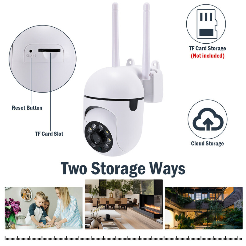 2MP 1080P HD Wifi IP Camera Pan/Tilt Outdoor Home Smart CCTV Night Vision IR Cam