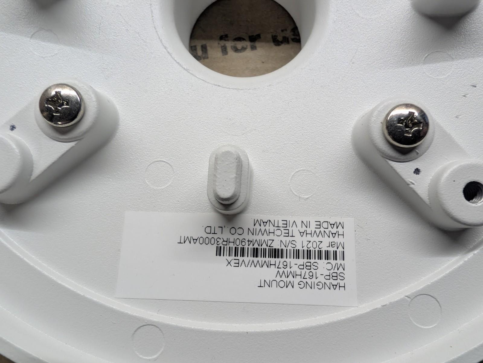WiseNet used XNF-9010RV 12mp Fisheye IP Cam w/mnt Hanwha Techwin *camera only*