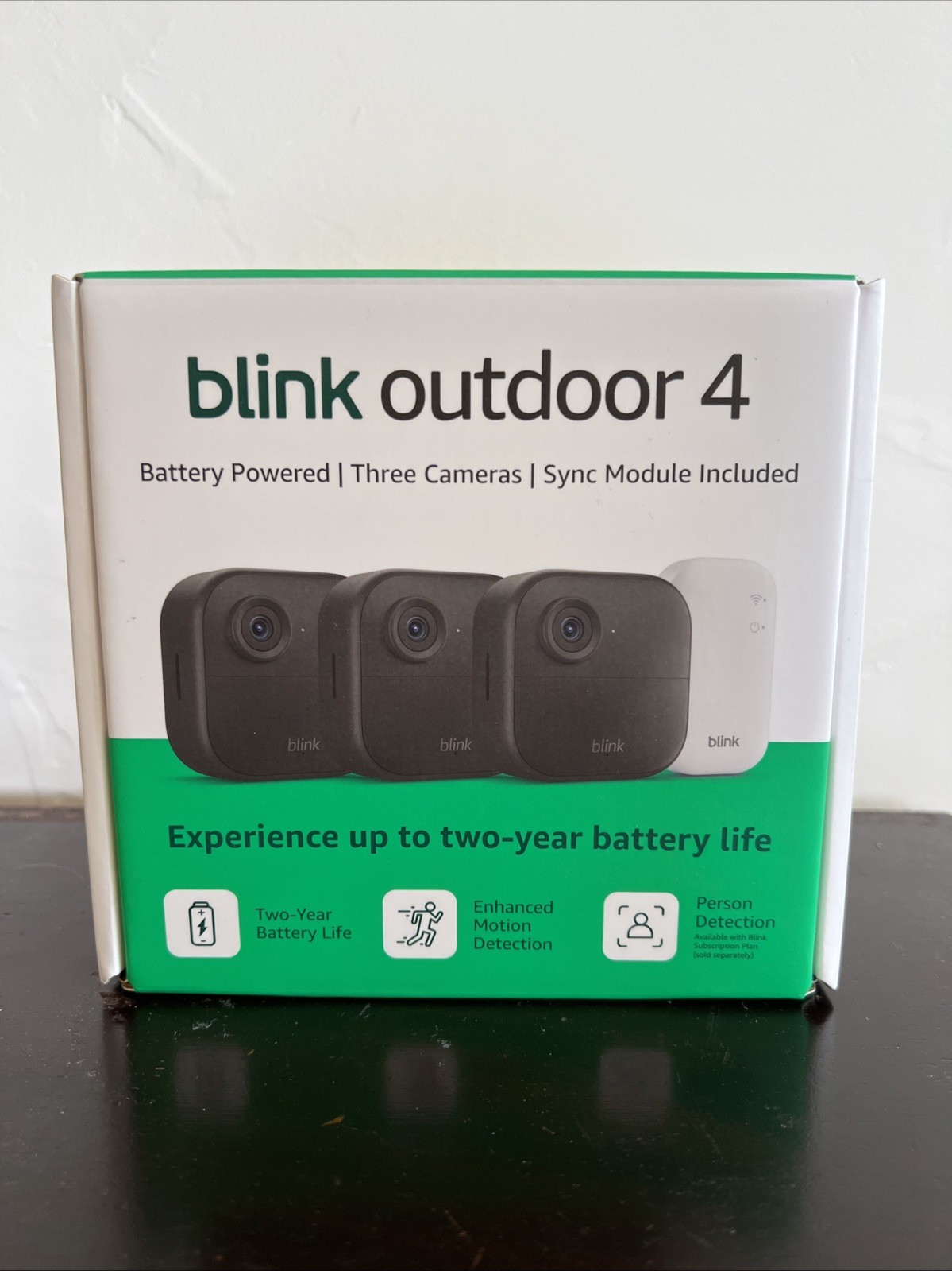 Blink Outdoor 4, (4th Gen 2025) Wireless 3 Camera Security System + Sync Module