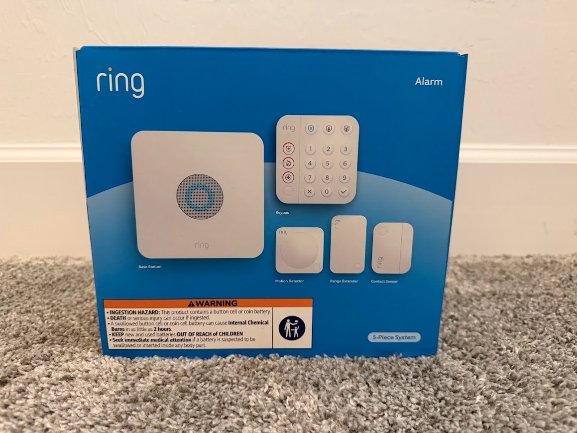 Ring 2nd Gen 4K11SZ-0EN0 Wireless Alarm Home Security Kit – 5 Piece