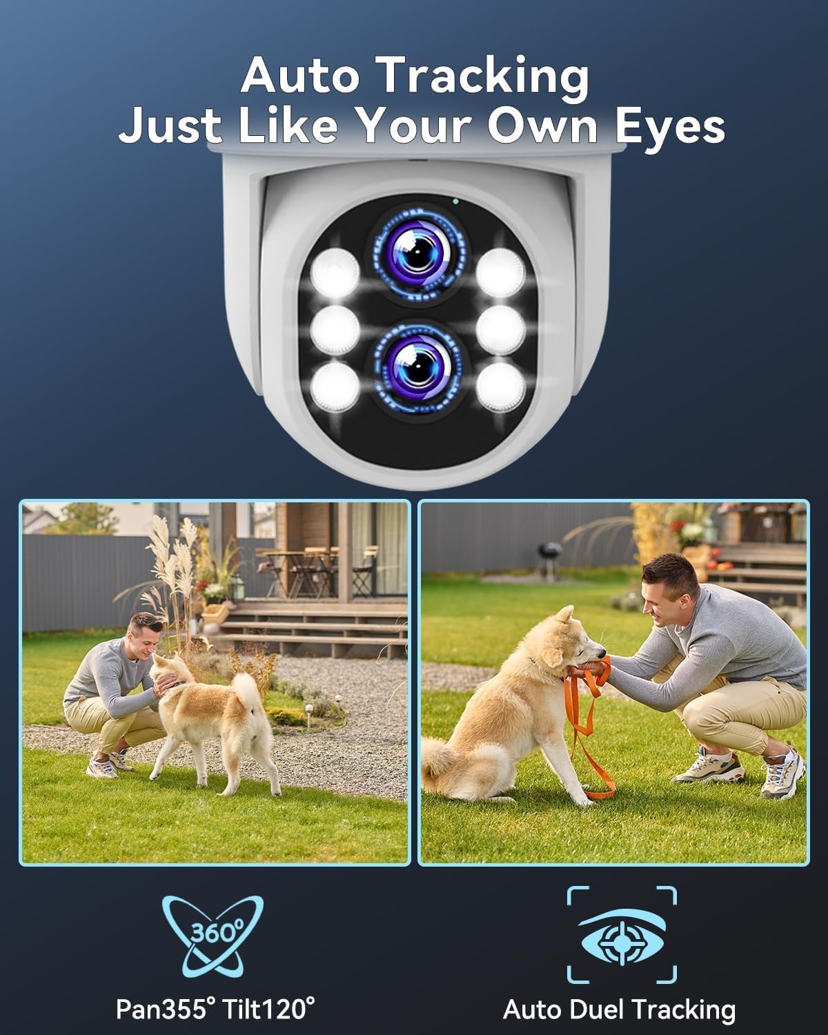 Wireless Security Camera System Outdoor: Dual Lens 6MP 10X Hybrid Zoom Auto-T…