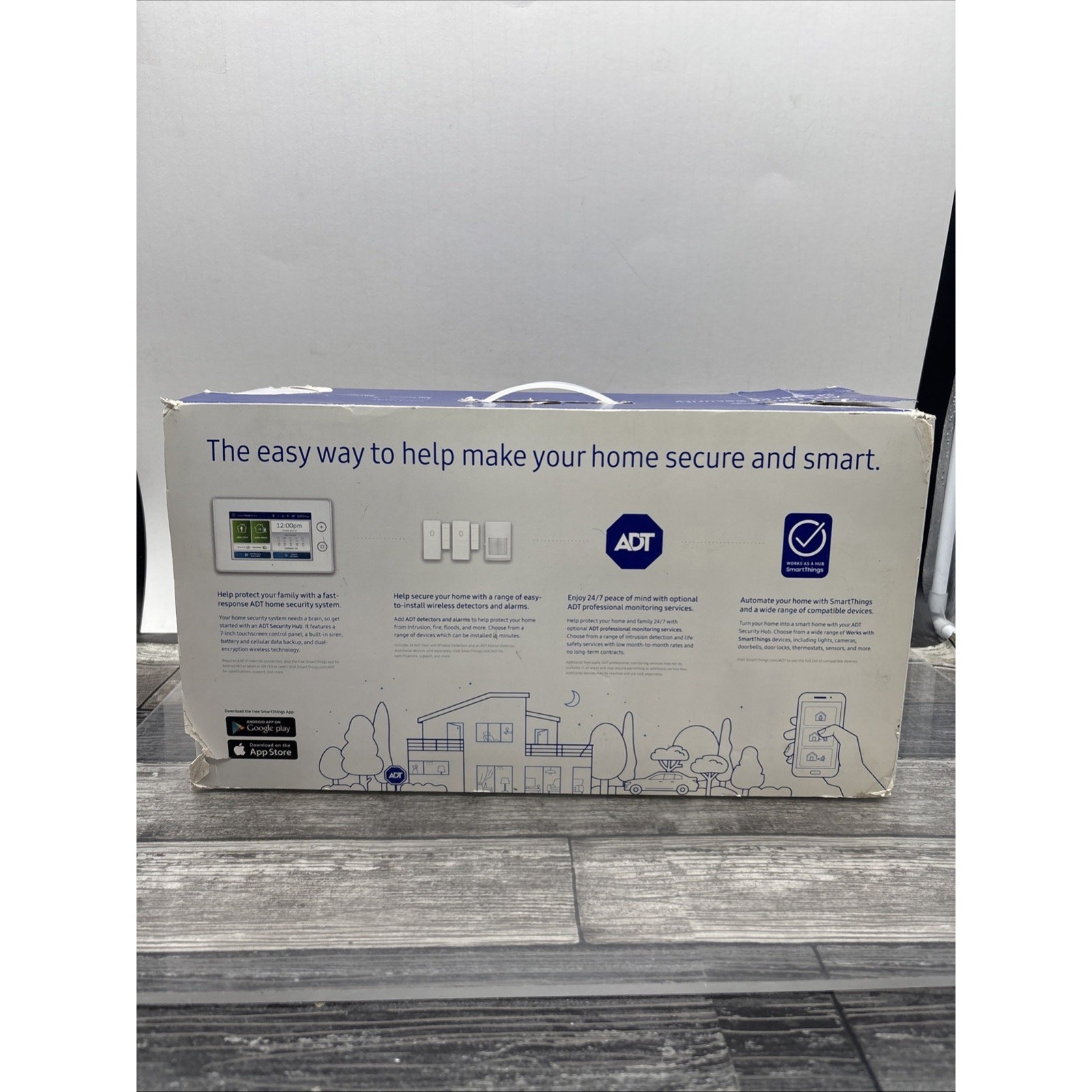 Samsung ADT Home Security Starter Kit Hub, Motion Detector, Door And Window {104