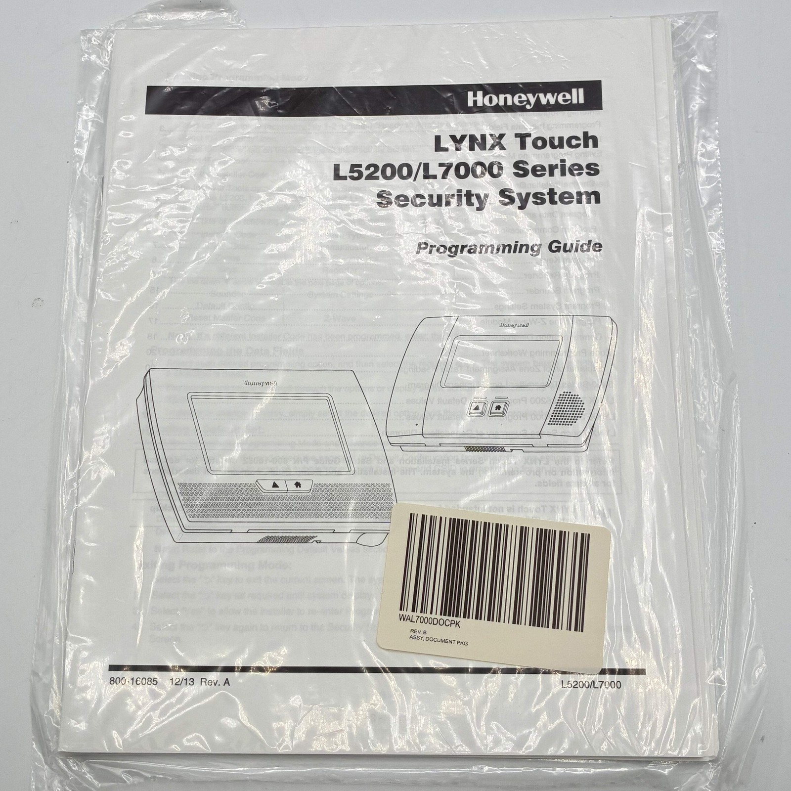 Honeywell LYNX Touch L7000 Wireless Home and Business Control System