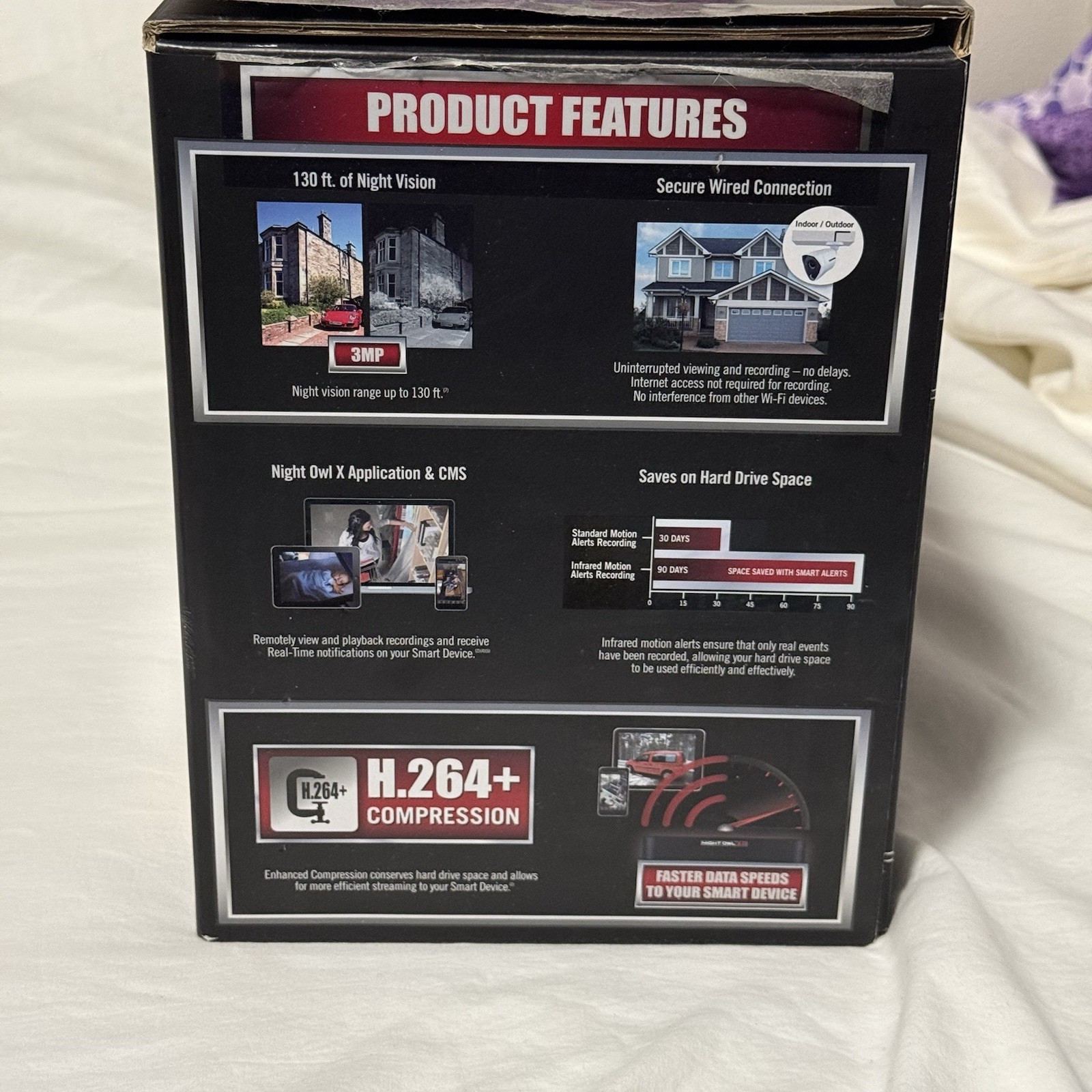 Night Owl C841PIR3MP Indoor/Outdoor 4 3MP Wired Infrared Security Camera System