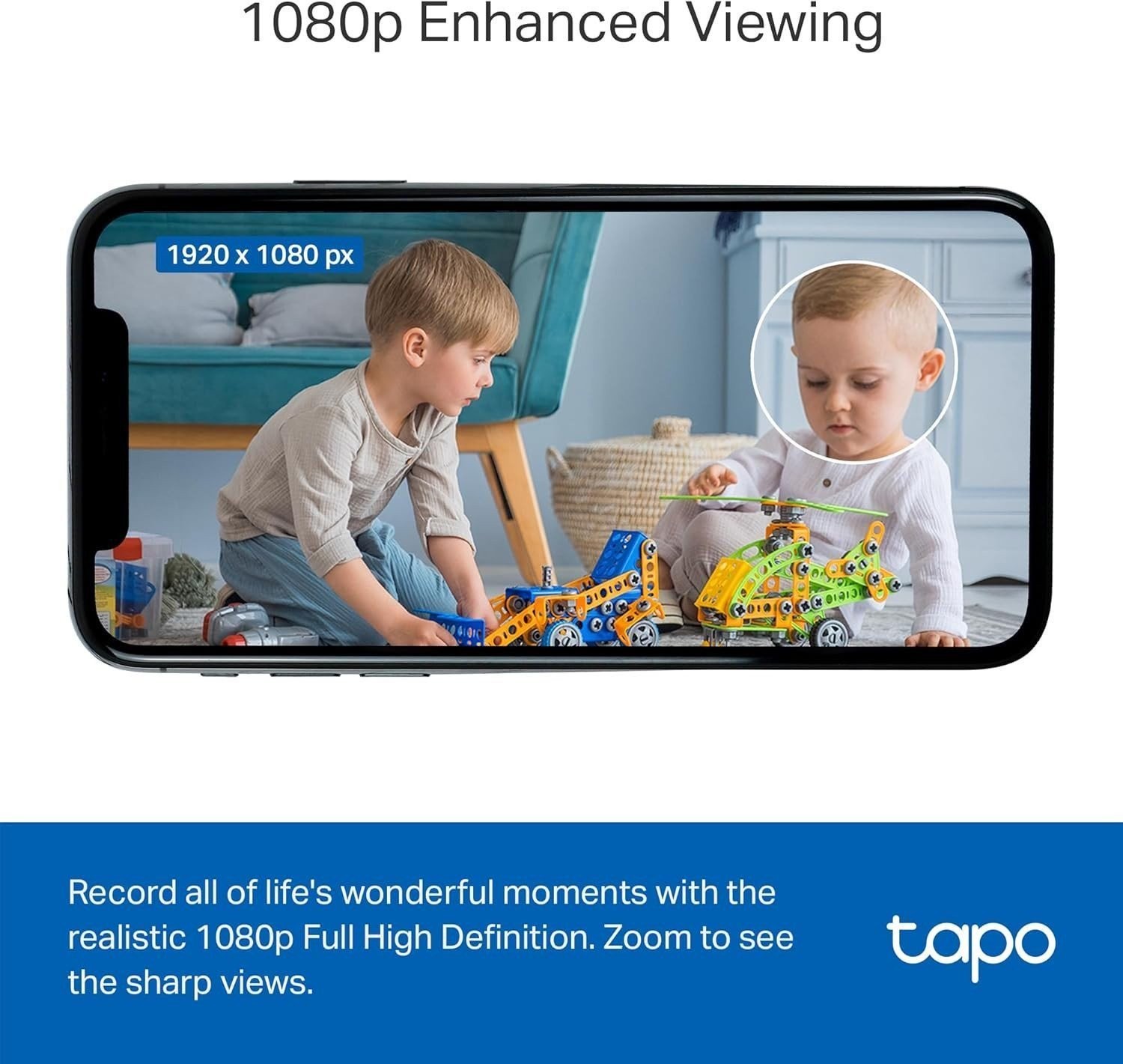 Tapo C101 1080P Indoor Wired Security Camera Baby Pet Monitor 2-Way Audio Night