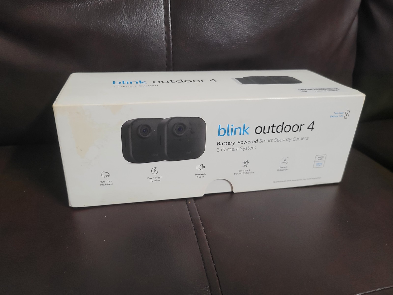 Blink Outdoor 4 Wireless Wi-Fi 2-Camera 1080p Night Vision Two-Way Audio Alexa