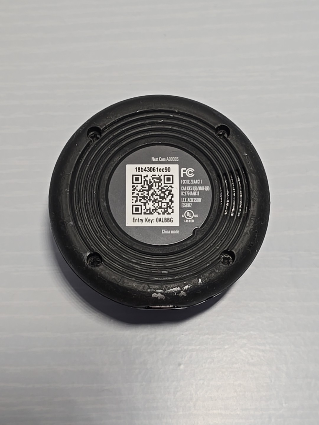 Google Nest Cam Indoor Security Camera A0005 (1st Gen) Black USB Pre-owned READ
