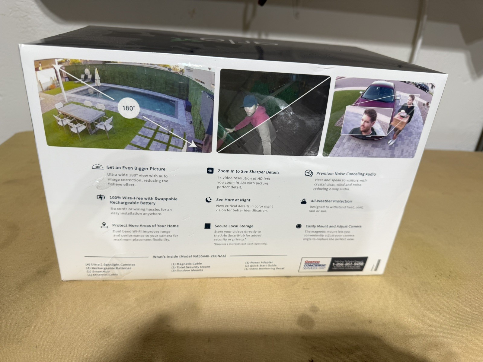 BRAND NEW SEALED ARLO ULTRA 2, 4K Video Wire Free Security System 4 pack