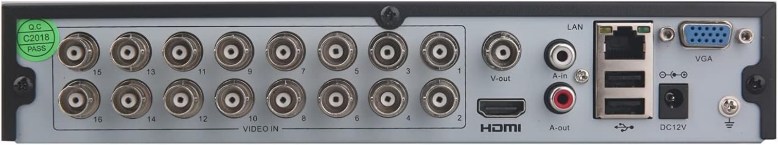 Full HD 16 Channel Hybrid DVR with 1TB Storage & Motion Detection Alerts