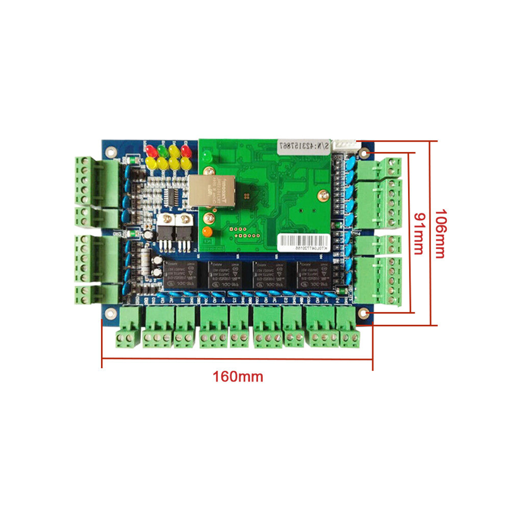 B/S iOS Android etc. Mobile App Access Controller TCP/IP 4 Door Browser Server