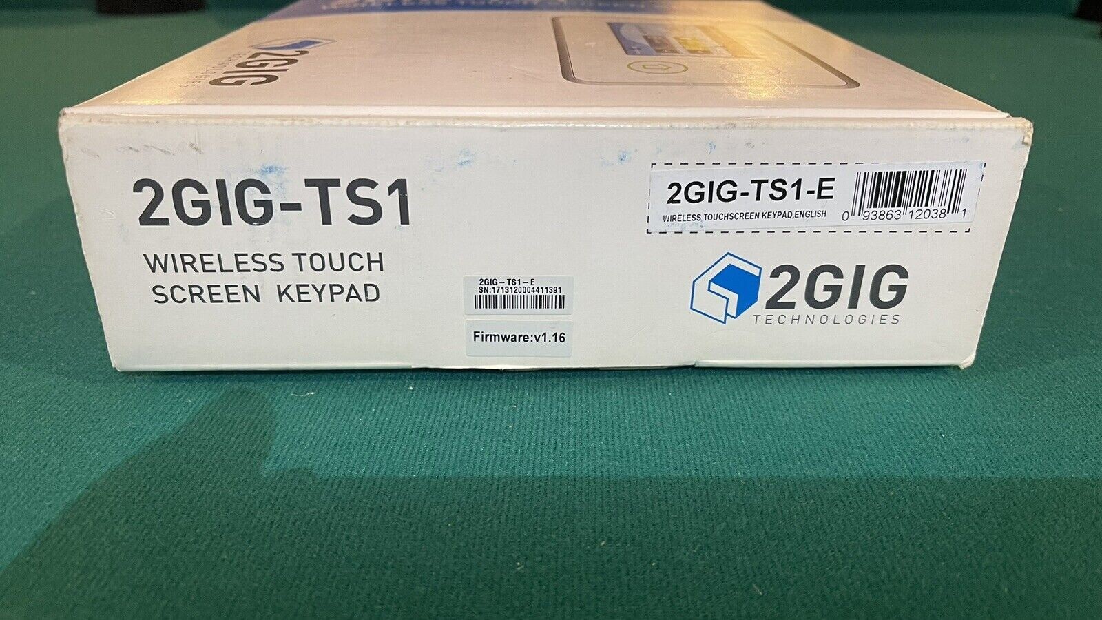 2Gig 2GIG-TS1 Wireless Touch Screen Keypad