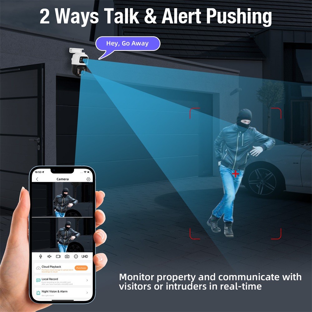 6MP 8 Channel PoE NVR Security Camera Kit Motion Alert Outdoor IP Surveillance