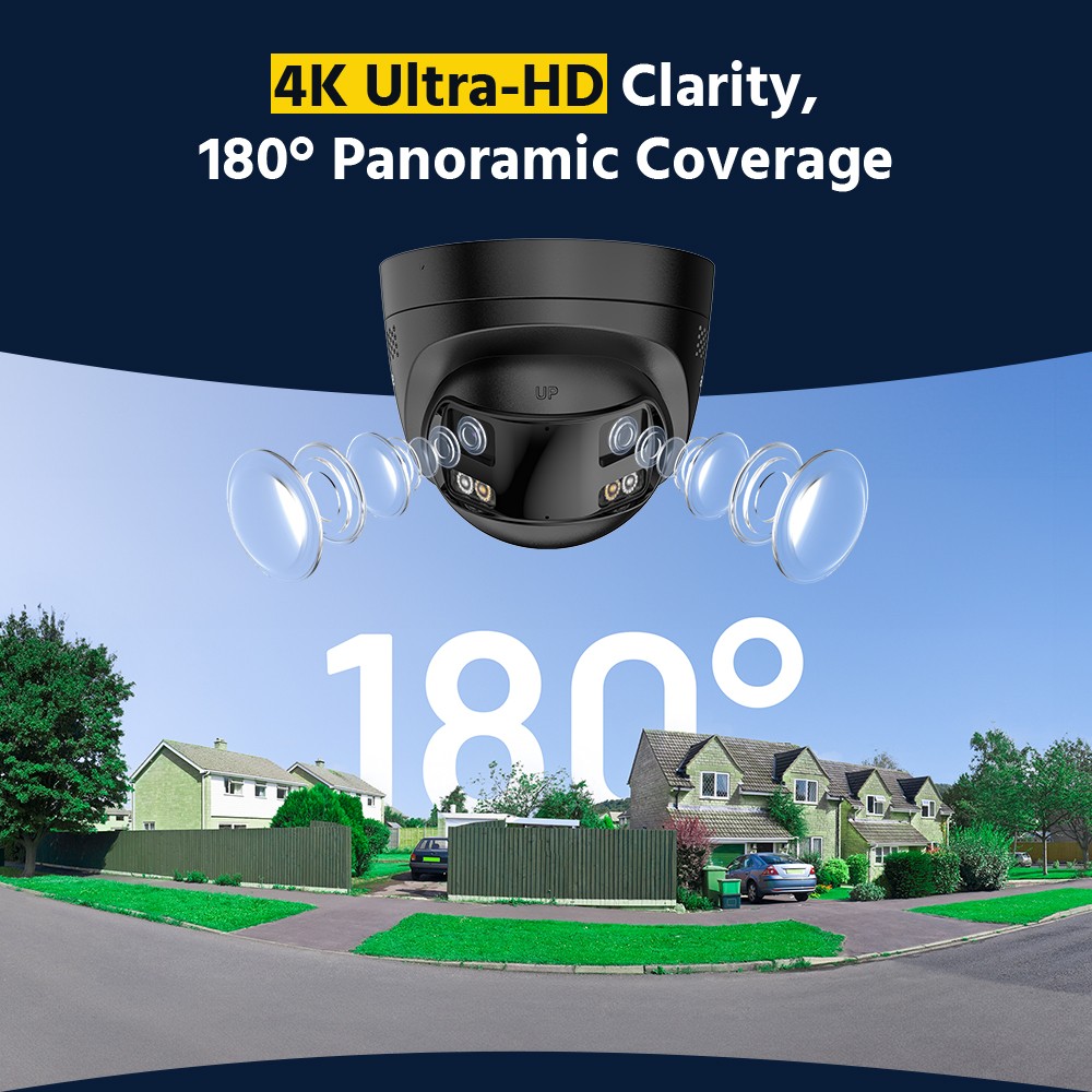 ANNKE 16CH NVR 4K POE Dual Lens Security Camera System Two Way Audio Color Night