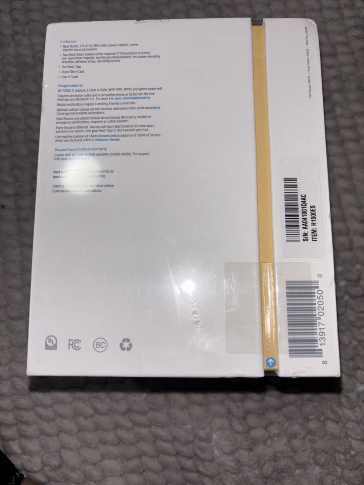 NEW Google Nest Secure Alarm System Starter Pack – Discontinued Model – Sealed