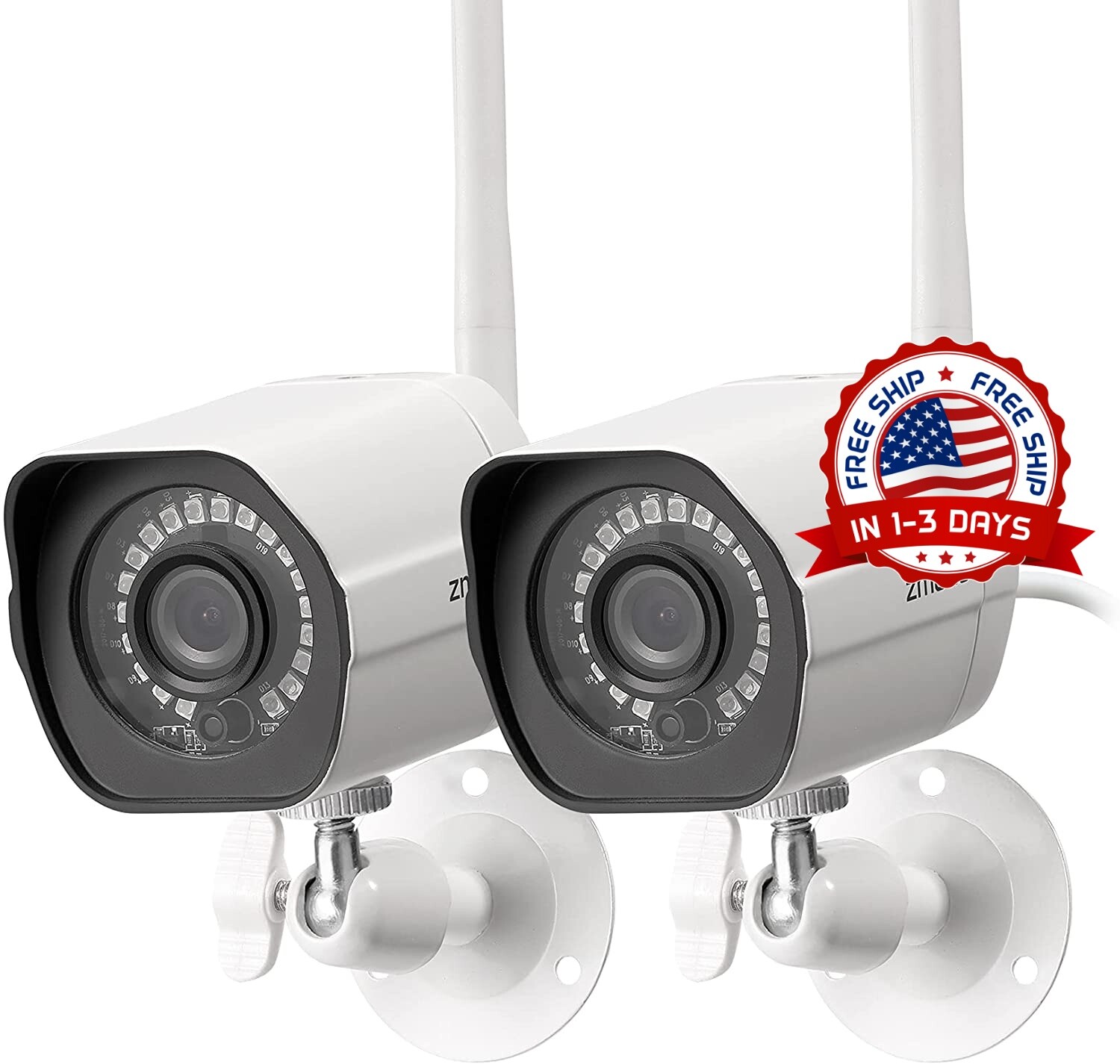 Camaras De Seguridad Paquete De 2 Home Security Surveillance Cameras 2PCS NUEVO
