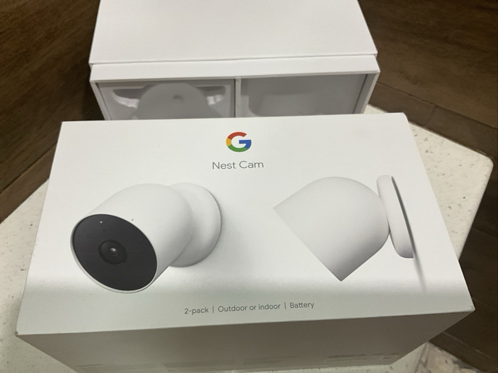 NEST GOOGLE Cam 2 packs Smart Security G3AL9 -EMPTY BOX ONLY – No Cameras