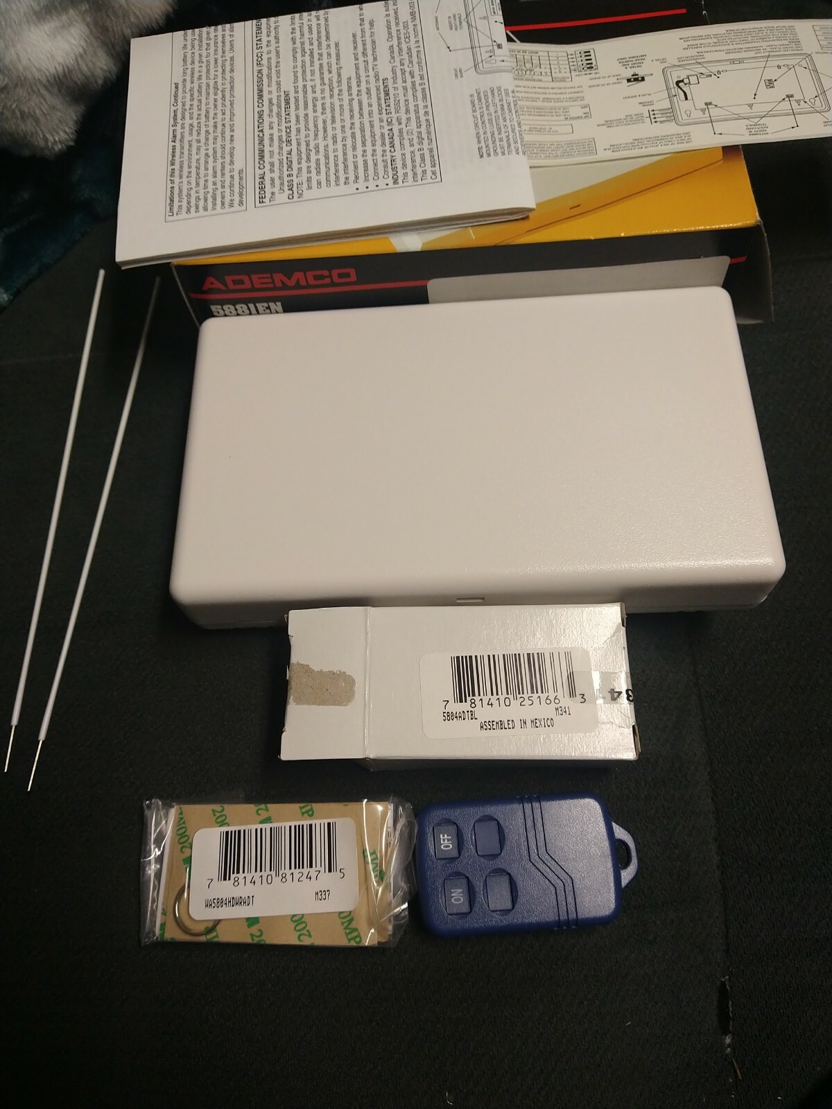 ADEMCO Honeywell 5881ENM High-Security Wireless Receiver and a WIRELESS KEY FOB