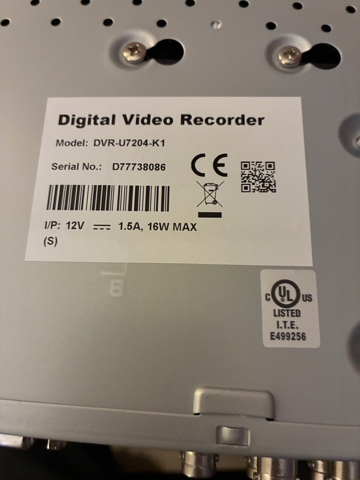 * NEW Hybrid 4 Channel DVR / DVS & Internal 4 TB Hard Drive