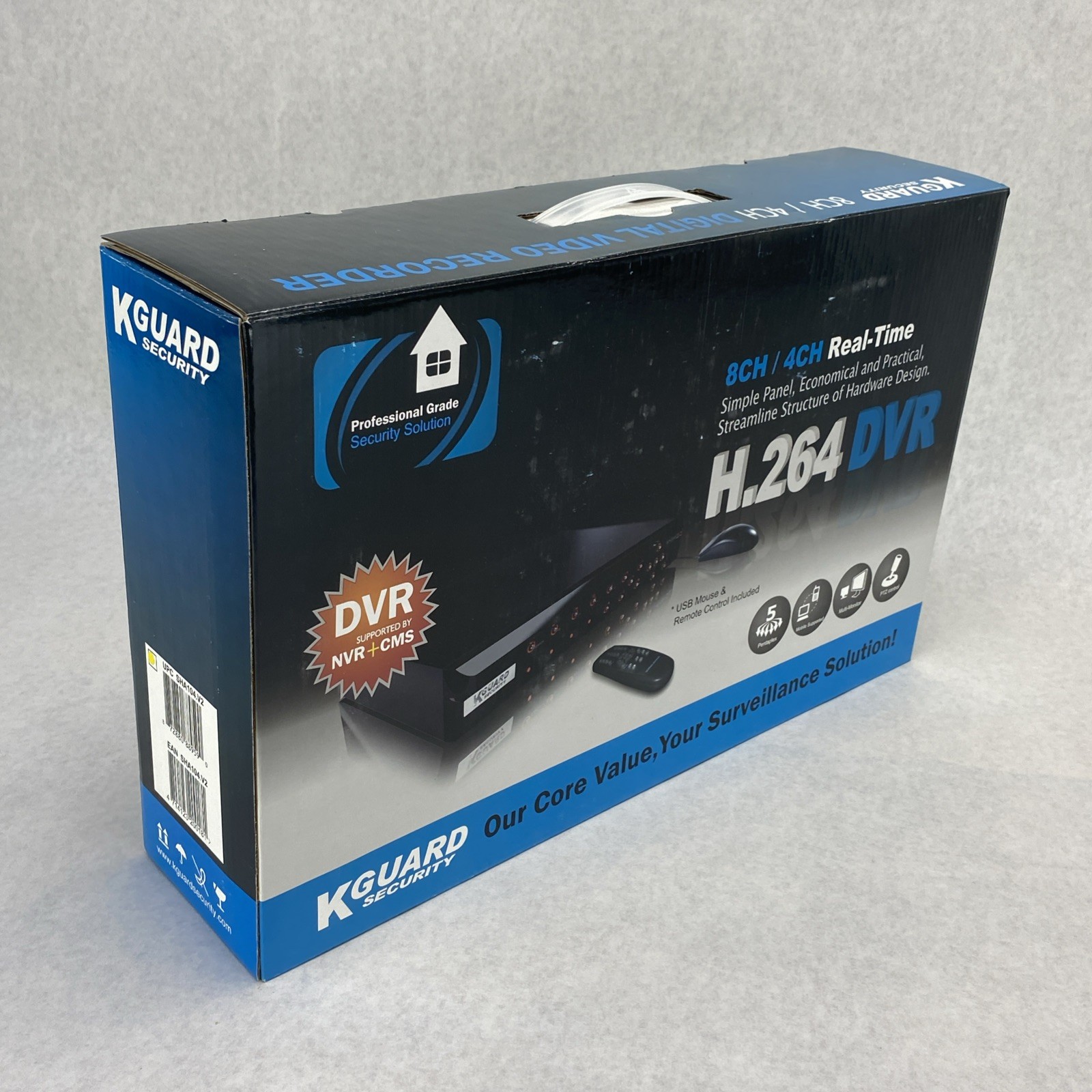 KGuard Security H.264 DVR Surveillance Combo Kit w/ 3 Cameras Kit-H02