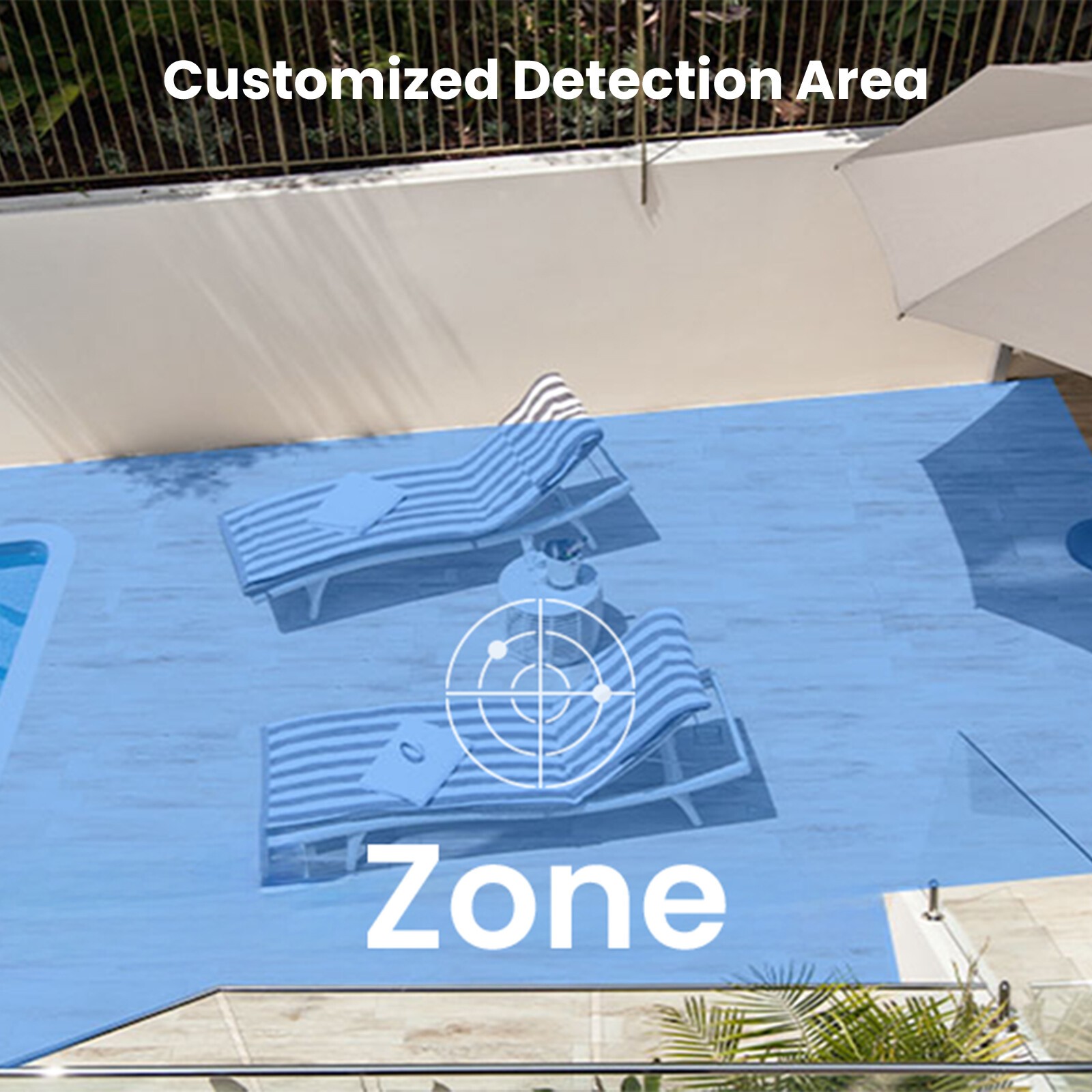 ANRAN 2.4/5G WiFi Outdoor Security Camera Wireless Pan/Tilt PIR Motion Detection
