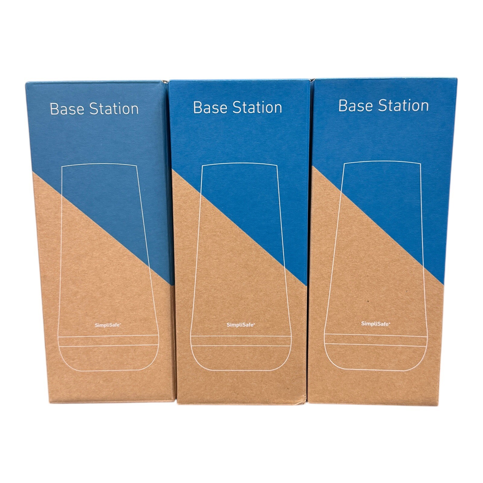 SimpliSafe Home Security Base Station GEN3 BS3W Lot of 3. Missing one charger.