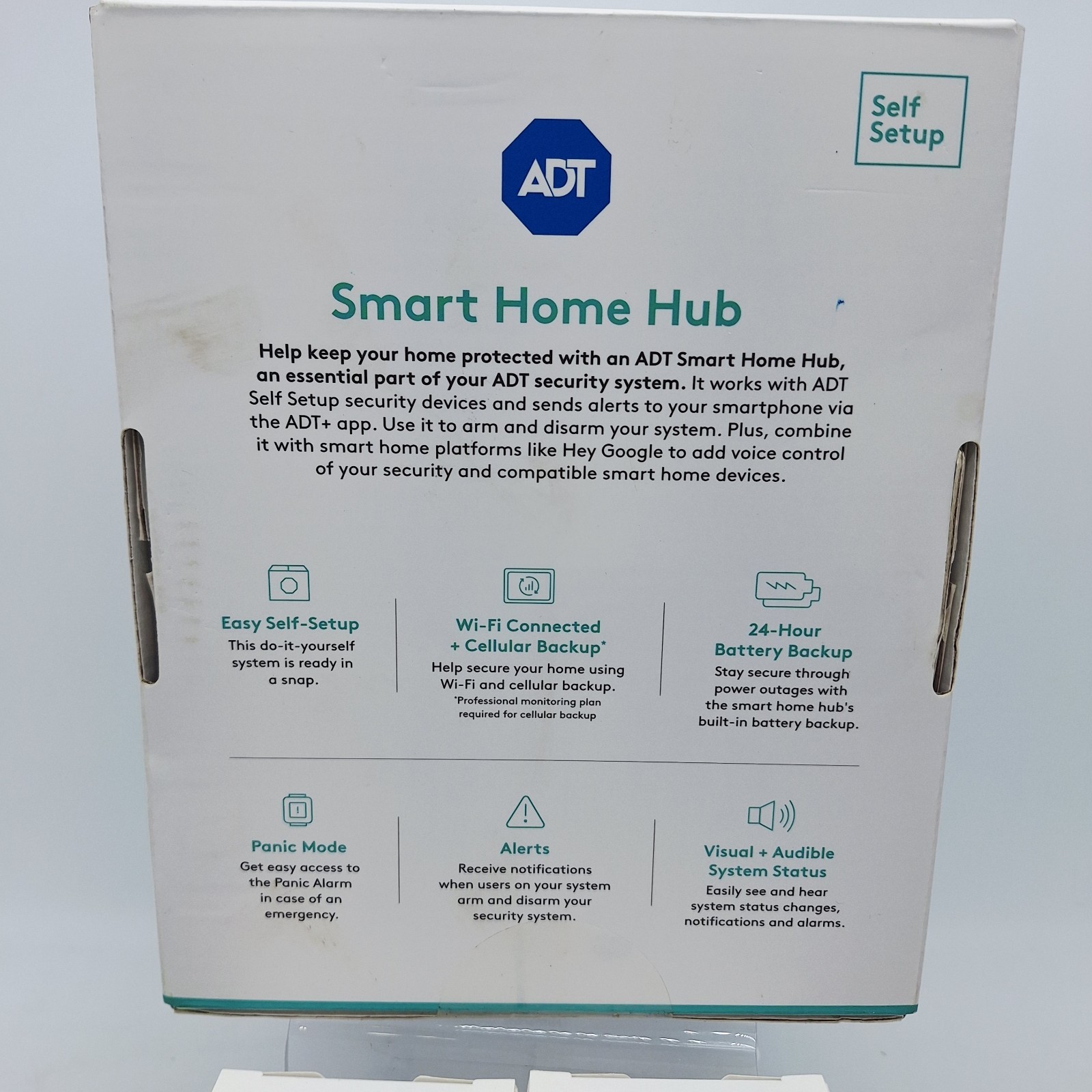NEW ADT Self Setup Smart Home Hub w/ 2 Motion & 4 Door Window Sensor Alarm