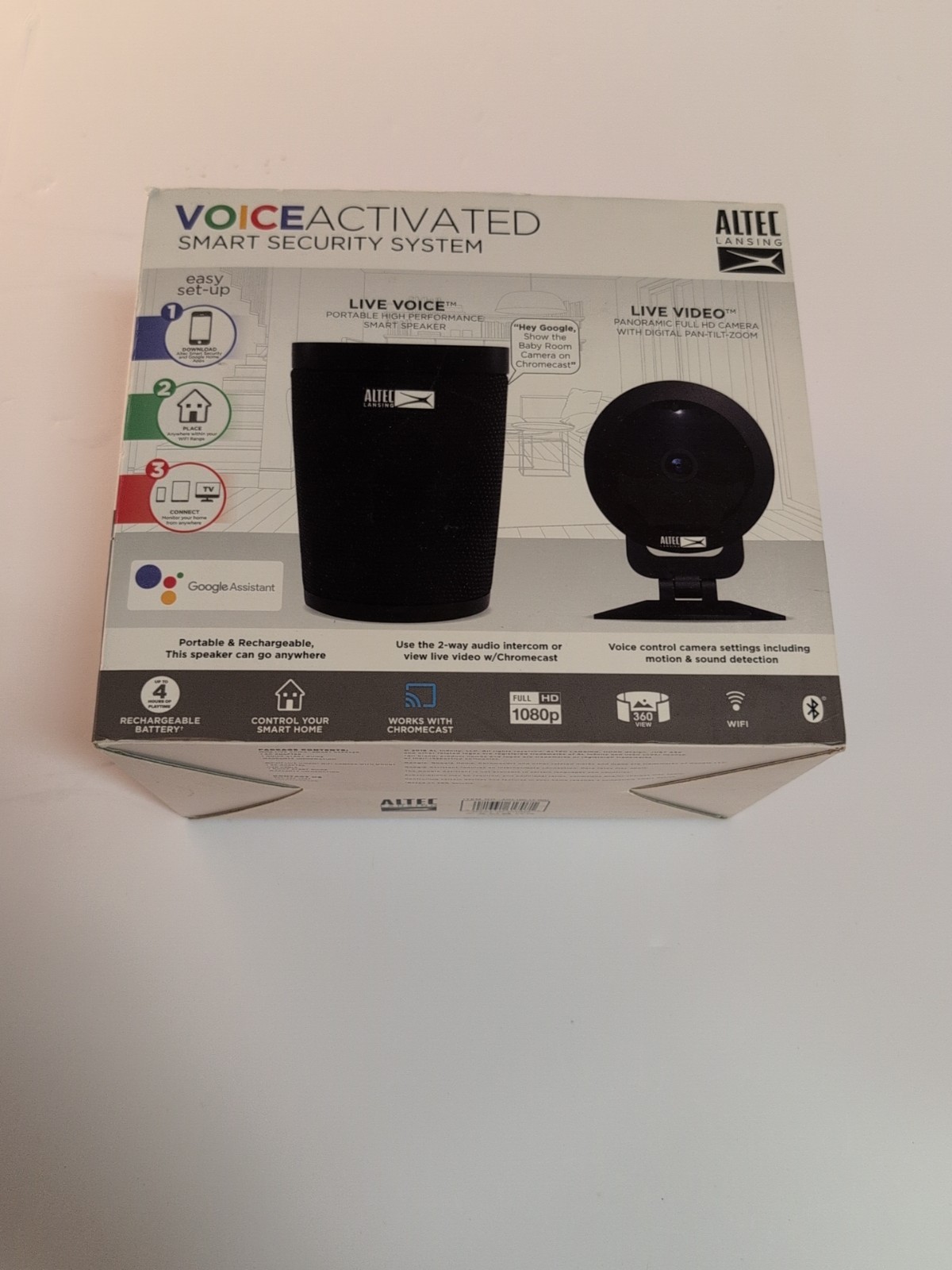New Altec Lansing Smart Security System – Wi-Fi Camera & Speaker Voice Activated