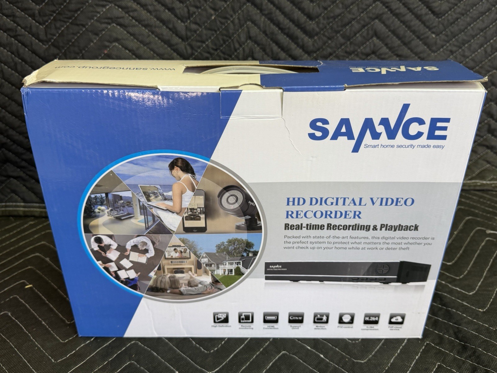 SANNCE DN41CK 4CH HD 5IN1 1080P DVR Video Recorder for CCTV 1TB HDD Brand New!