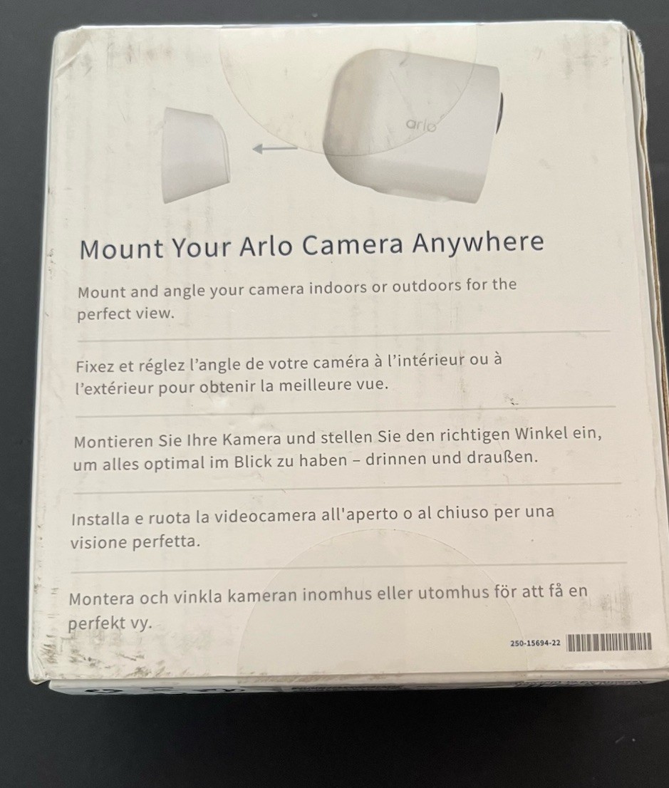 Arlo Magnetic Wall Mounts Retail Set of 2 for Ultra, Ultra 2 Pro 3 & Pro 4